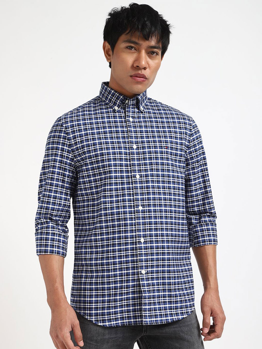 Tommy Hilfiger Men LUMBER PLAID SF Tartan Checked Cotton Casual Shirt, Blue
Tommy Hilfiger Men LUMBER PLAID SF Tartan Checked Cotton Casual Shirt, Blue