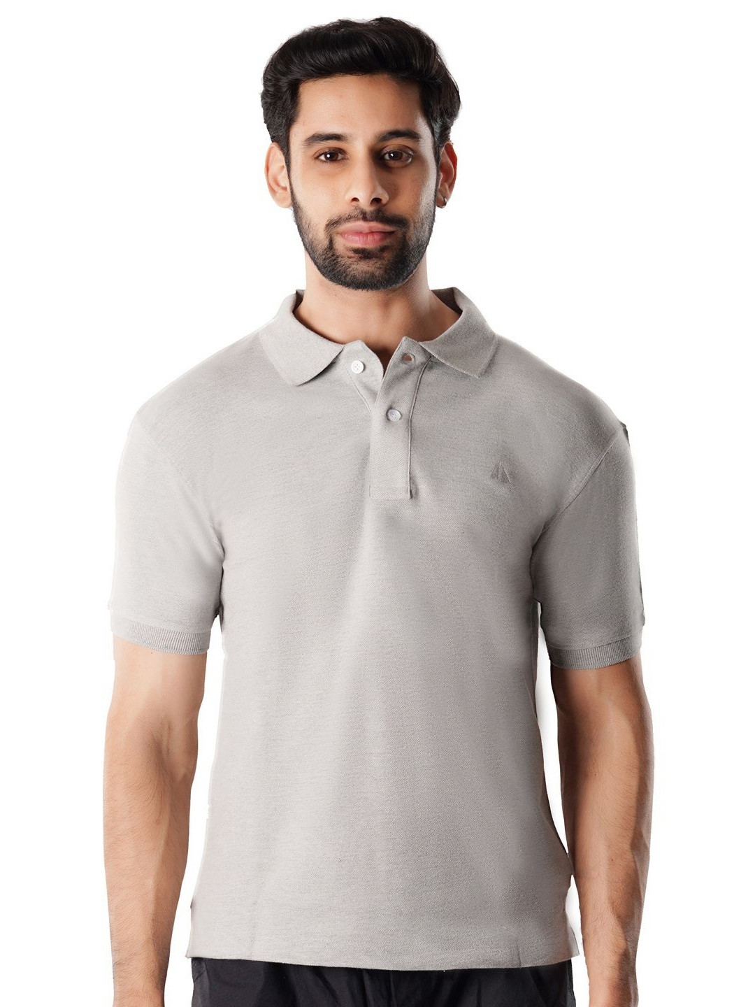 Crusoe Men Solid Polo Collar Cotton T-shirt, Grey melange
Crusoe Men Solid Polo Collar Cotton T-shirt, Grey melange
