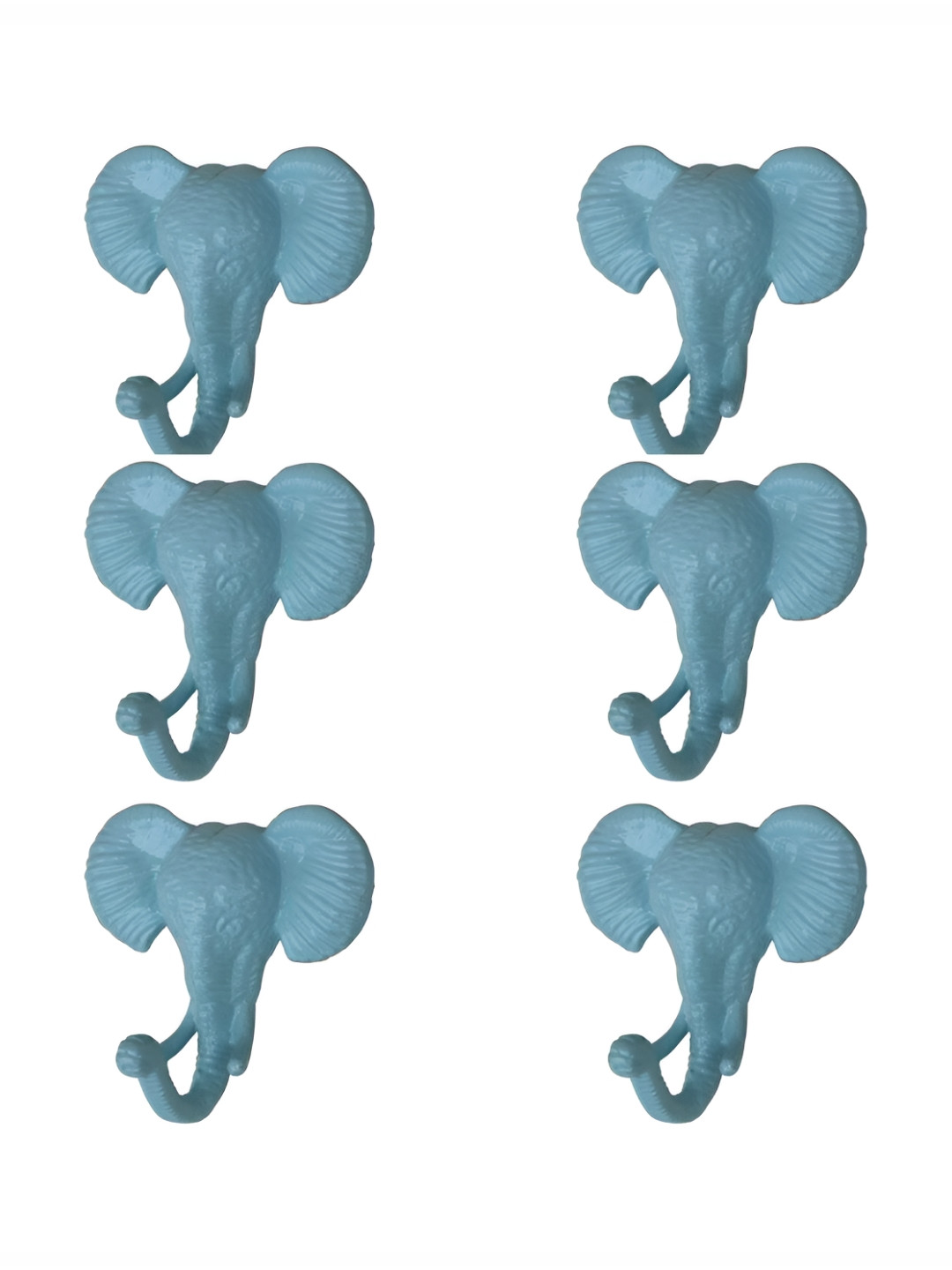 IndianShelf Blue 6 Pcs Elephant Iron Wall Hooks
IndianShelf Blue 6 Pcs Elephant Iron Wall Hooks