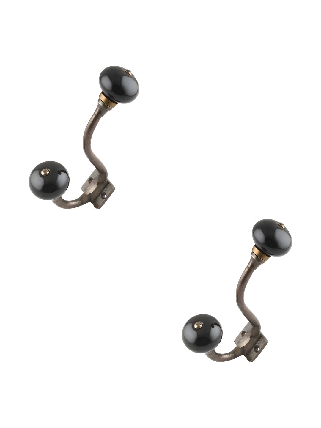 IndianShelf Black & Bronze 2 Pieces Ceramic Wall Hooks
IndianShelf Black & Bronze 2 Pieces Ceramic Wall Hooks