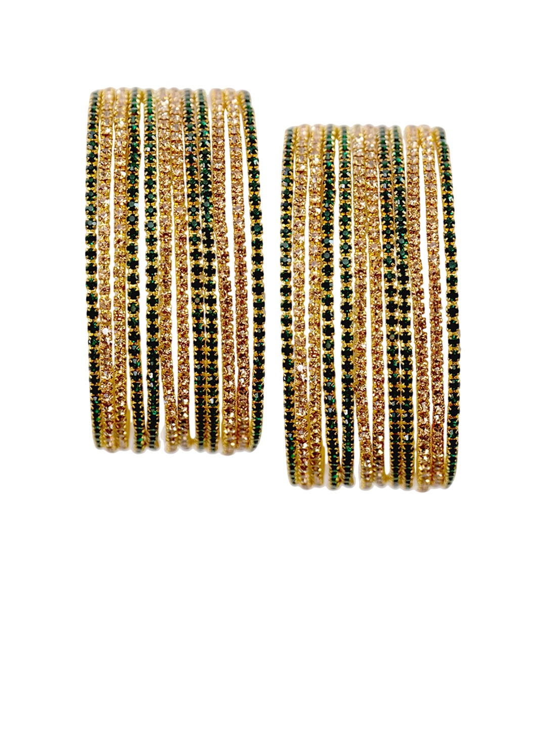 ZULKA Set of 24 Non-Precious Metal Base Metal with Zircon Gemstone Studded worked Bangle, Red
ZULKA Set of 24 Non-Precious Metal Base Metal with Zircon Gemstone Studded worked Bangle, Red