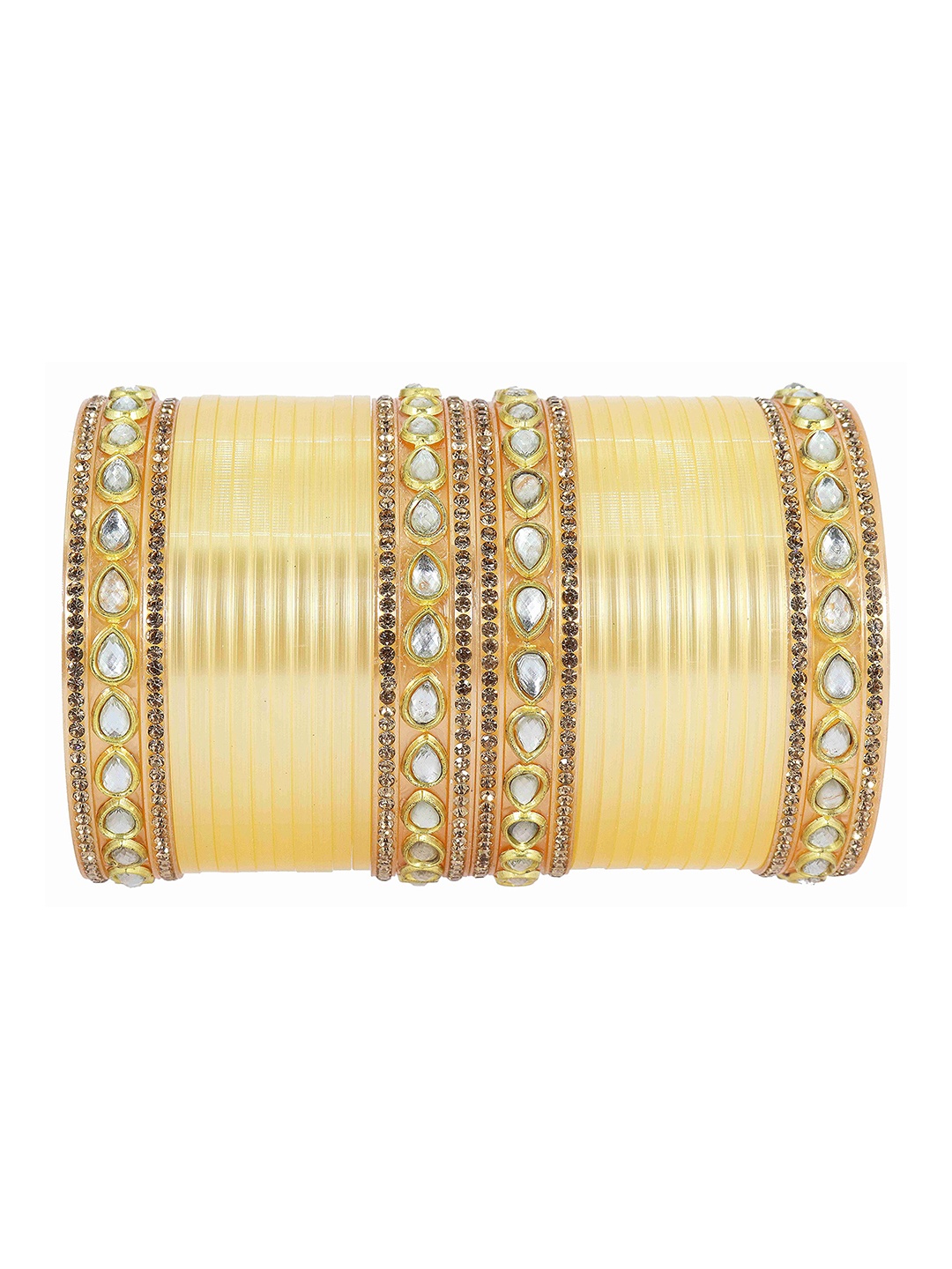 ZULKA Set of 32 Acrylic with Oval Beads Or Zircon Gemstone Studded worked Short Bangle, Multi
ZULKA Set of 32 Acrylic with Oval Beads Or Zircon Gemstone Studded worked Short Bangle, Multi