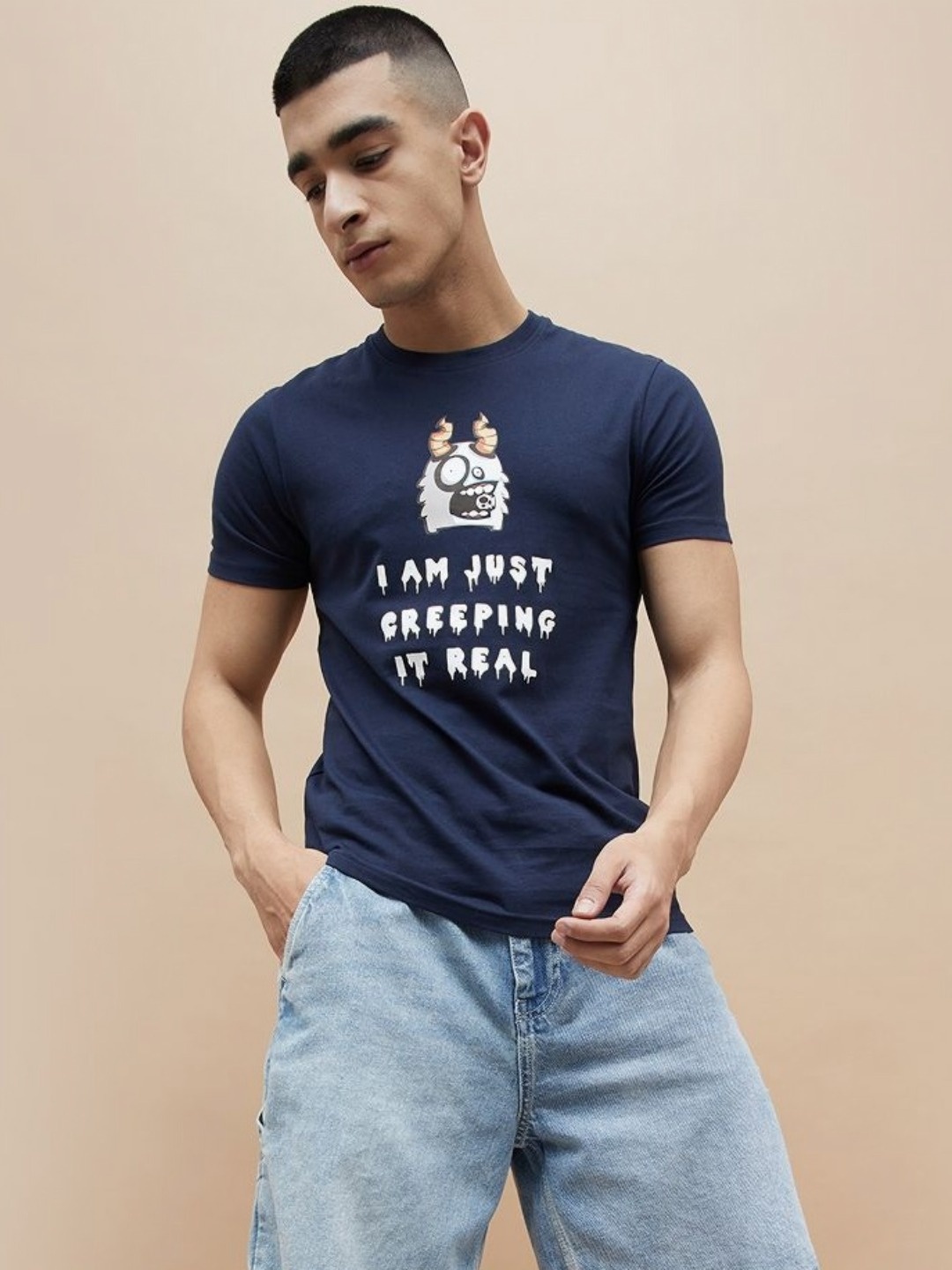 Fame Forever by Lifestyle Men Typography Printed Round Neck Cotton T-shirt, Navy blue
Fame Forever by Lifestyle Men Typography Printed Round Neck Cotton T-shirt, Navy blue