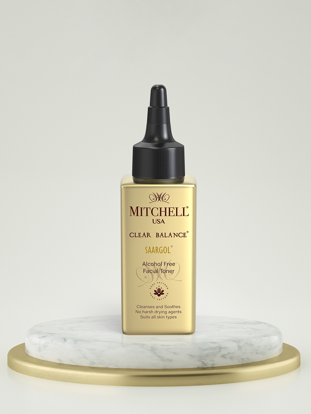 MITCHELL USA Saargol Clear Balance Alcohol Free Facial Toner Cleanses & Soothes - 100 ml, Gold
MITCHELL USA Saargol Clear Balance Alcohol Free Facial Toner Cleanses & Soothes - 100 ml, Gold