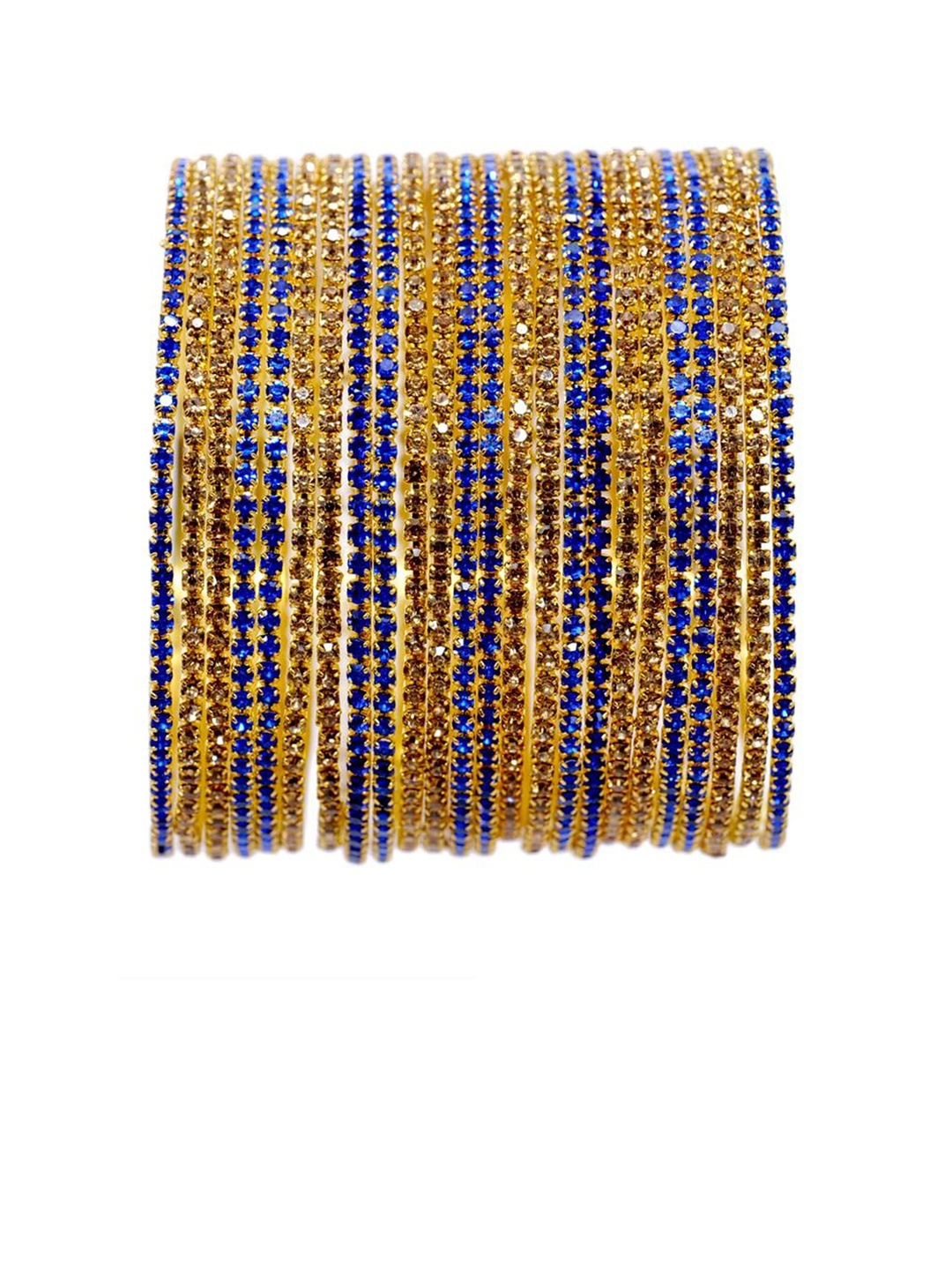 Set of 24 Non-Precious Metal Base Metal with Zircon Gemstone Studded worked Bangle, Multi
Set of 24 Non-Precious Metal Base Metal with Zircon Gemstone Studded worked Bangle, Multi