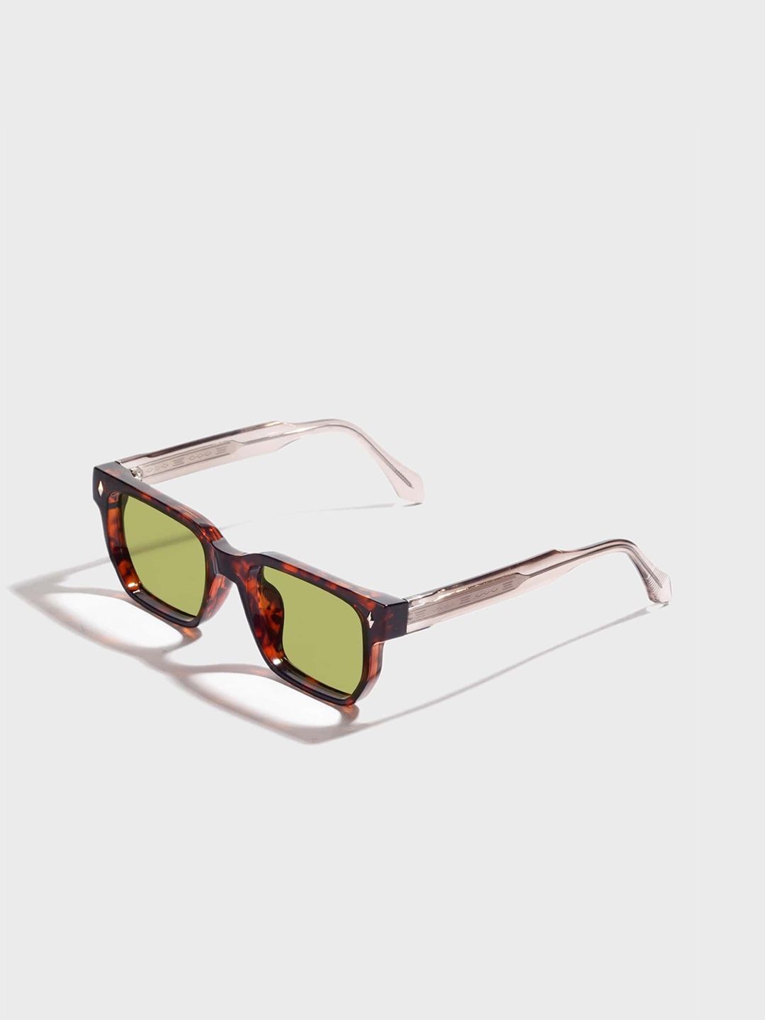 SAM & MARSHALL Unisex Square Sunglasses with UV Protected Lens LONAR_WHITE_2854, Green
SAM & MARSHALL Unisex Square Sunglasses with UV Protected Lens LONAR_WHITE_2854, Green