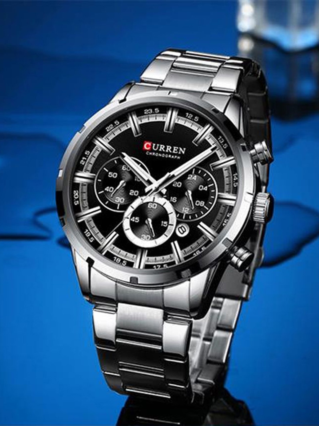 Curren Men Patterned Dial & Stainless Steel Wrap Around Analogue Watch A3-HNPN-2WY2, Black
Curren Men Patterned Dial & Stainless Steel Wrap Around Analogue Watch A3-HNPN-2WY2, Black