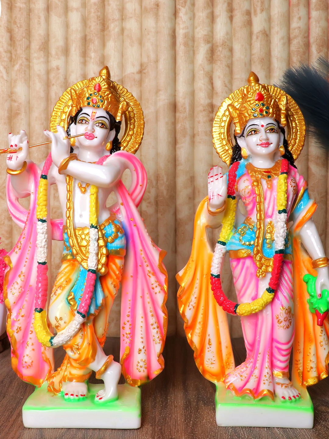 GW CREATIONS White & Pink Radha Krishna Exquisite Marble Religious Idol Showpiece
GW CREATIONS White & Pink Radha Krishna Exquisite Marble Religious Idol Showpiece