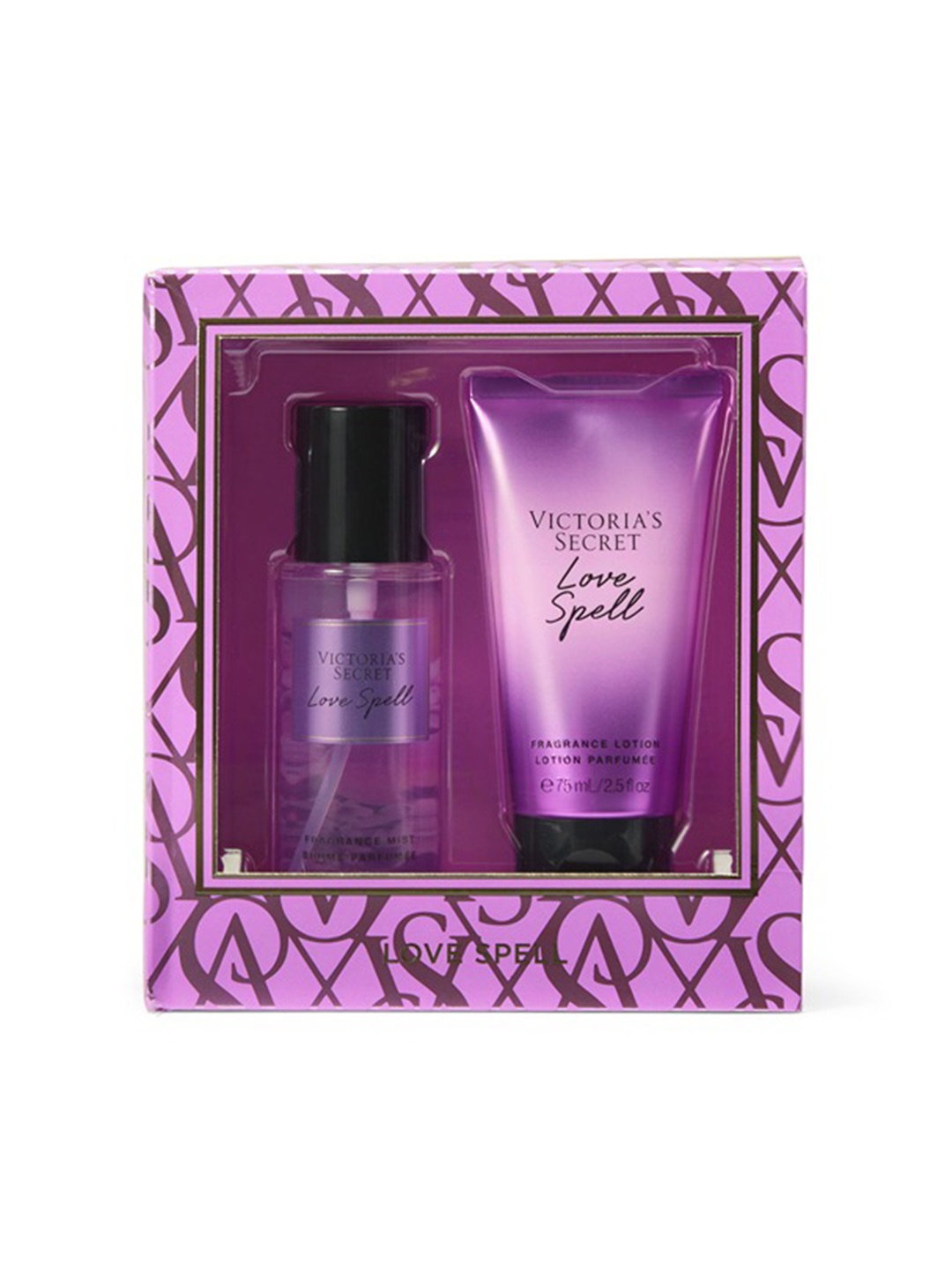 Victoria's Secret Love Spell Set Of 2 Fragrance Mist & Lotion Gift Set - 75 ml Each, Purple
Victoria's Secret Love Spell Set Of 2 Fragrance Mist & Lotion Gift Set - 75 ml Each, Purple