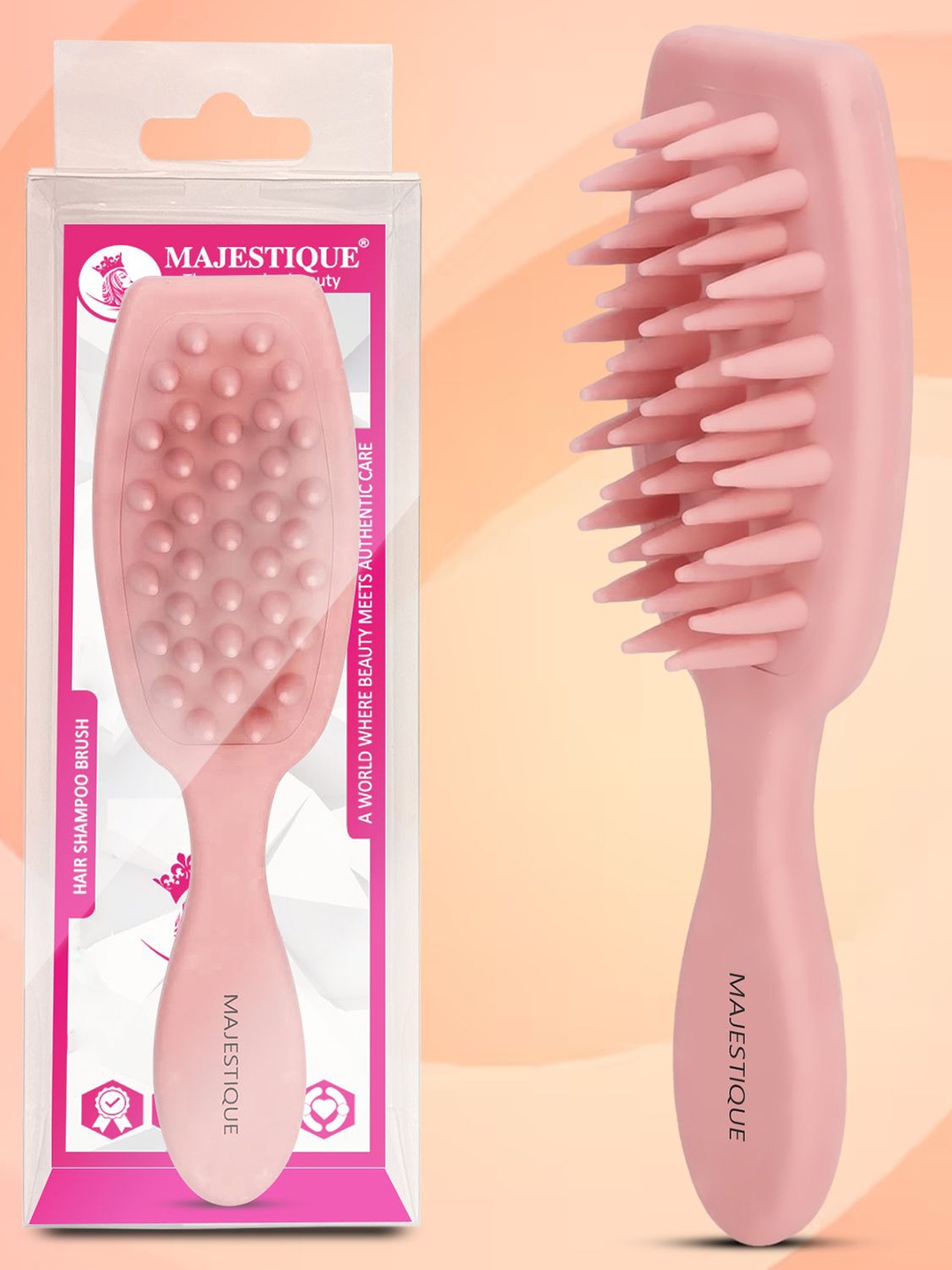 MAJESTIQUE Scalp & Head Massager Shampoo Brush Boost Hair Growth & Relaxation, Brown
MAJESTIQUE Scalp & Head Massager Shampoo Brush Boost Hair Growth & Relaxation, Brown