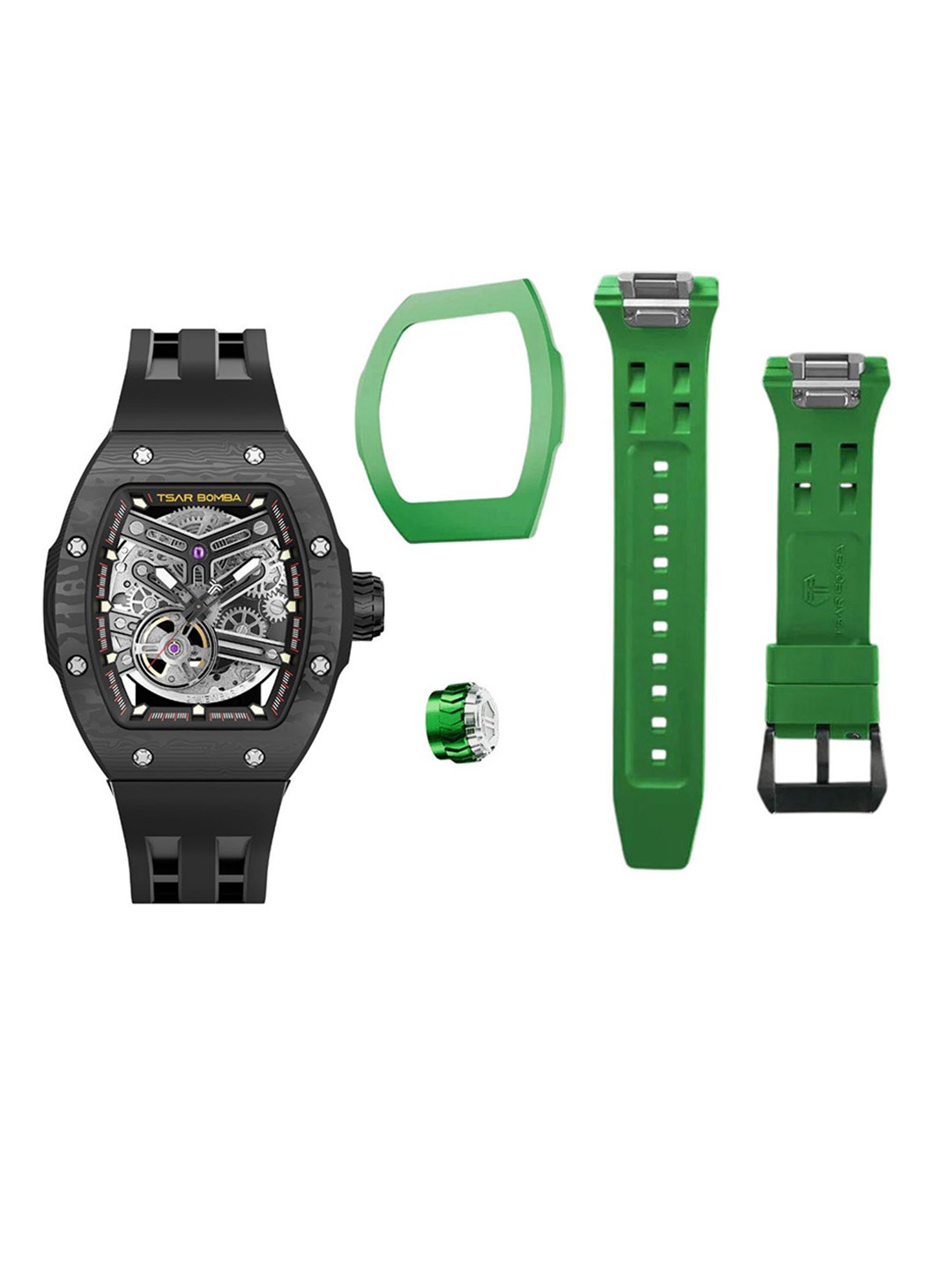 Tsar Bomba Men Skeleton Straps Analogue Automatic Motion Powered Watch TB8218-04_BG, Black
Tsar Bomba Men Skeleton Straps Analogue Automatic Motion Powered Watch TB8218-04_BG, Black