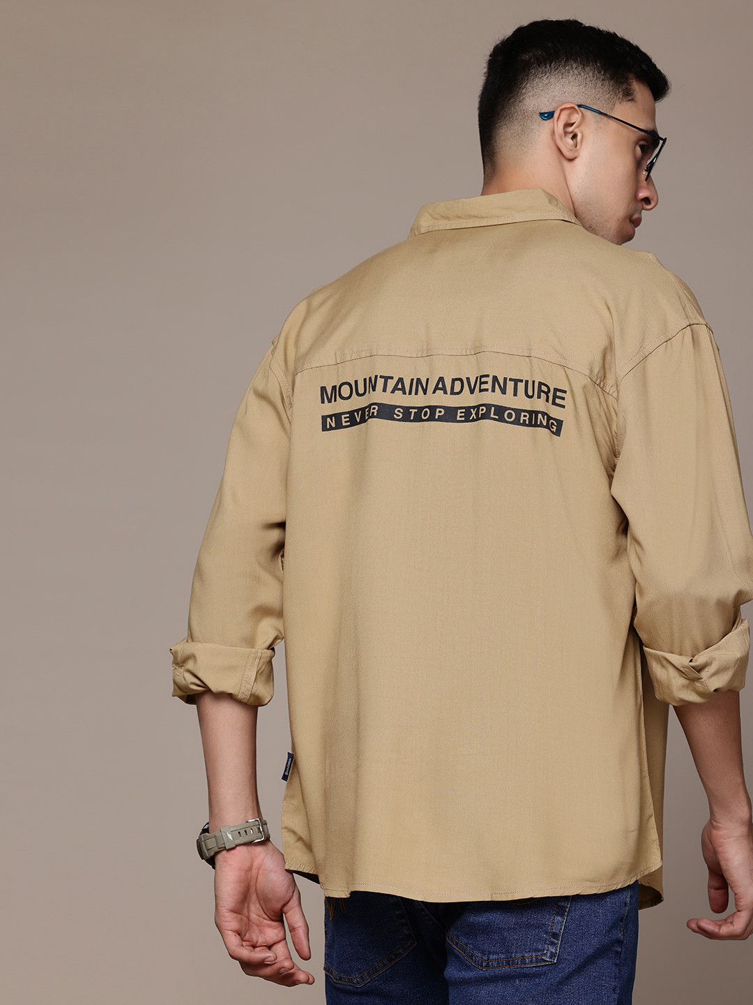 The Roadster Life Co. Typography Printed Drop-Shoulder Sleeves Relaxed Fit Cotton Shirt, Brown
The Roadster Life Co. Typography Printed Drop-Shoulder Sleeves Relaxed Fit Cotton Shirt, Brown