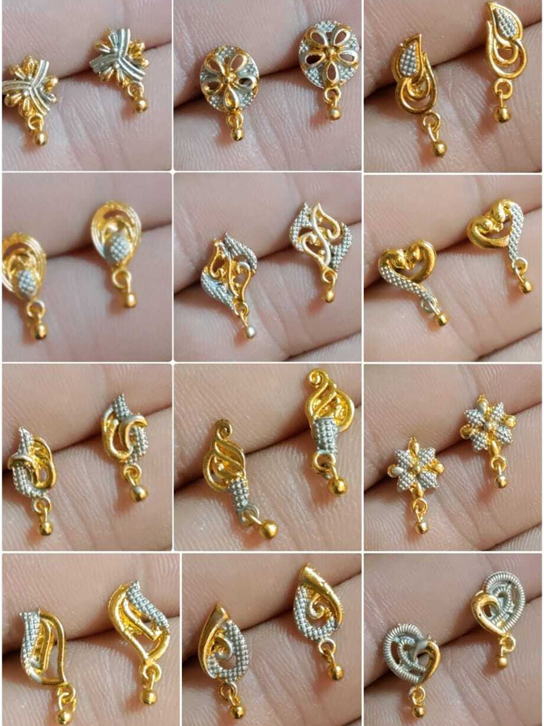 Palli Creation Pack Of 24 Gold Plated Artificials Beads Beaded Contemporary Hoop Earrings, Silver
Palli Creation Pack Of 24 Gold Plated Artificials Beads Beaded Contemporary Hoop Earrings, Silver
