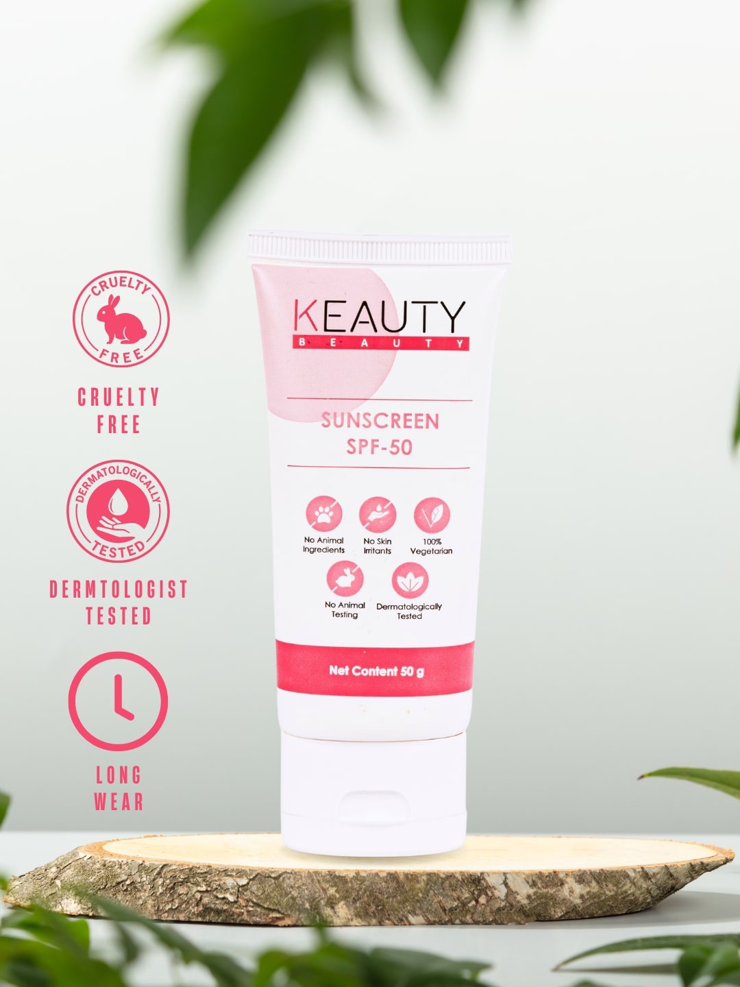 Keauty Beauty Non Sticky Long Lasting Sunscreen SPF 50 With Oats Protein - 50g, White
Keauty Beauty Non Sticky Long Lasting Sunscreen SPF 50 With Oats Protein - 50g, White
