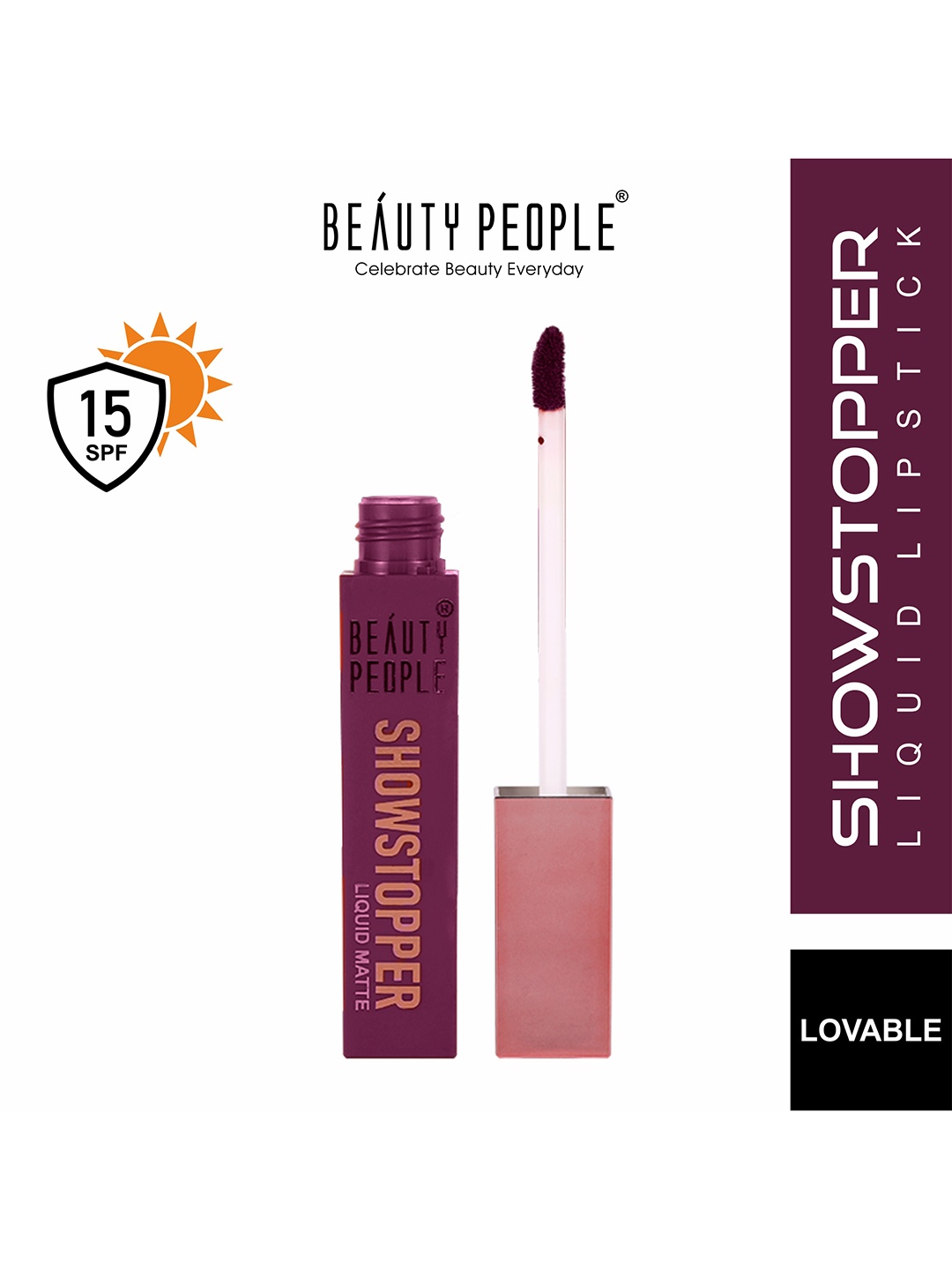 Beauty People Show Stopper Liquid Lipstick Famous - 4 ml - Loveable - 21, Purple
Beauty People Show Stopper Liquid Lipstick Famous - 4 ml - Loveable - 21, Purple