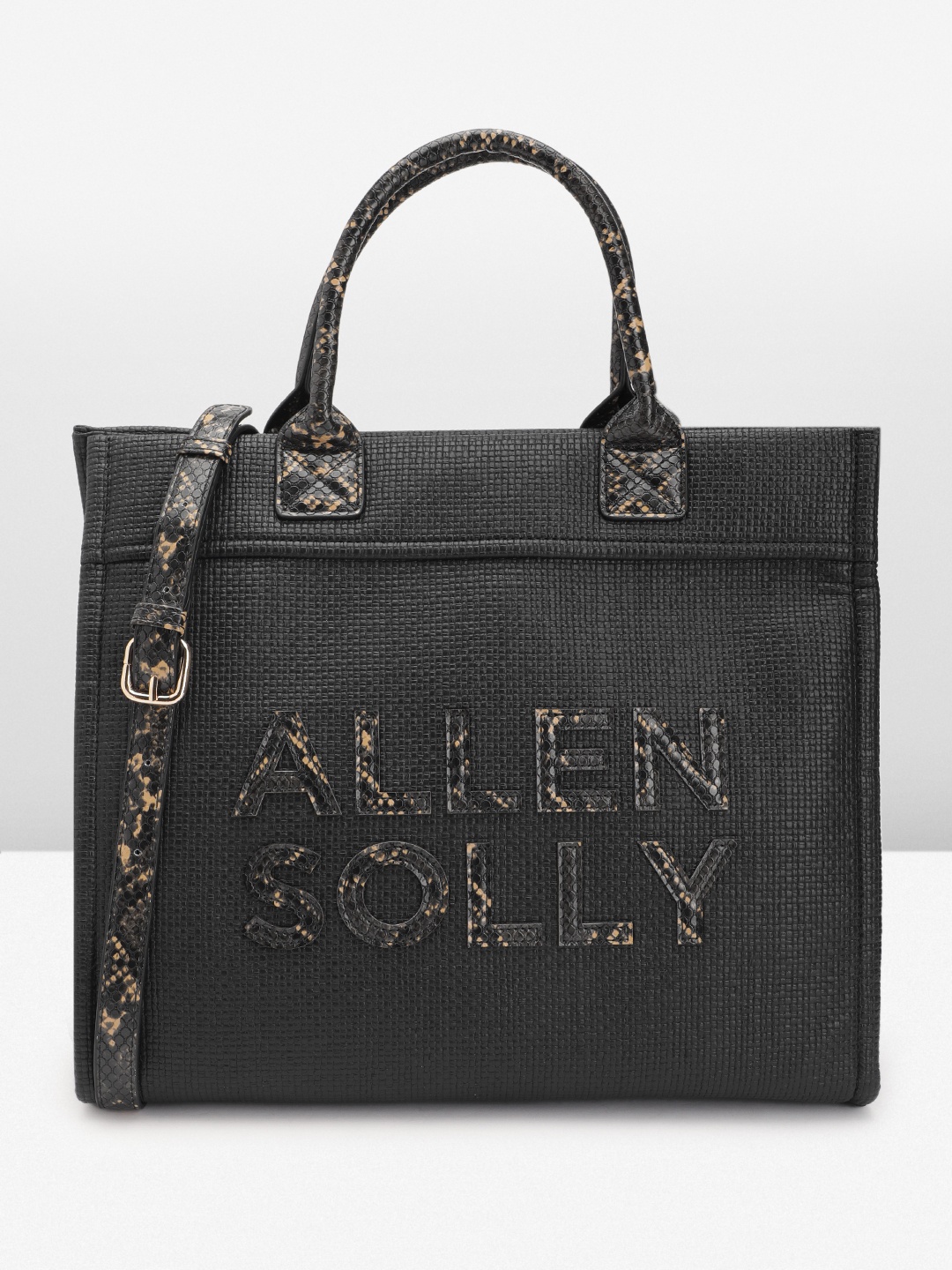 Allen Solly Snake Skin Textured Structured Handheld Bag with 11" Tablet Sleeve, Black
Allen Solly Snake Skin Textured Structured Handheld Bag with 11" Tablet Sleeve, Black