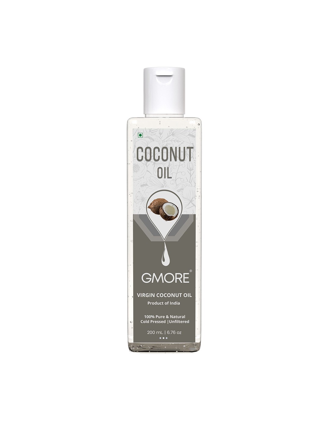 GMORE Virgin Cold Pressed Coconut Oil For Baby Skin Hair & Massage - 200 ml, Transparent
GMORE Virgin Cold Pressed Coconut Oil For Baby Skin Hair & Massage - 200 ml, Transparent