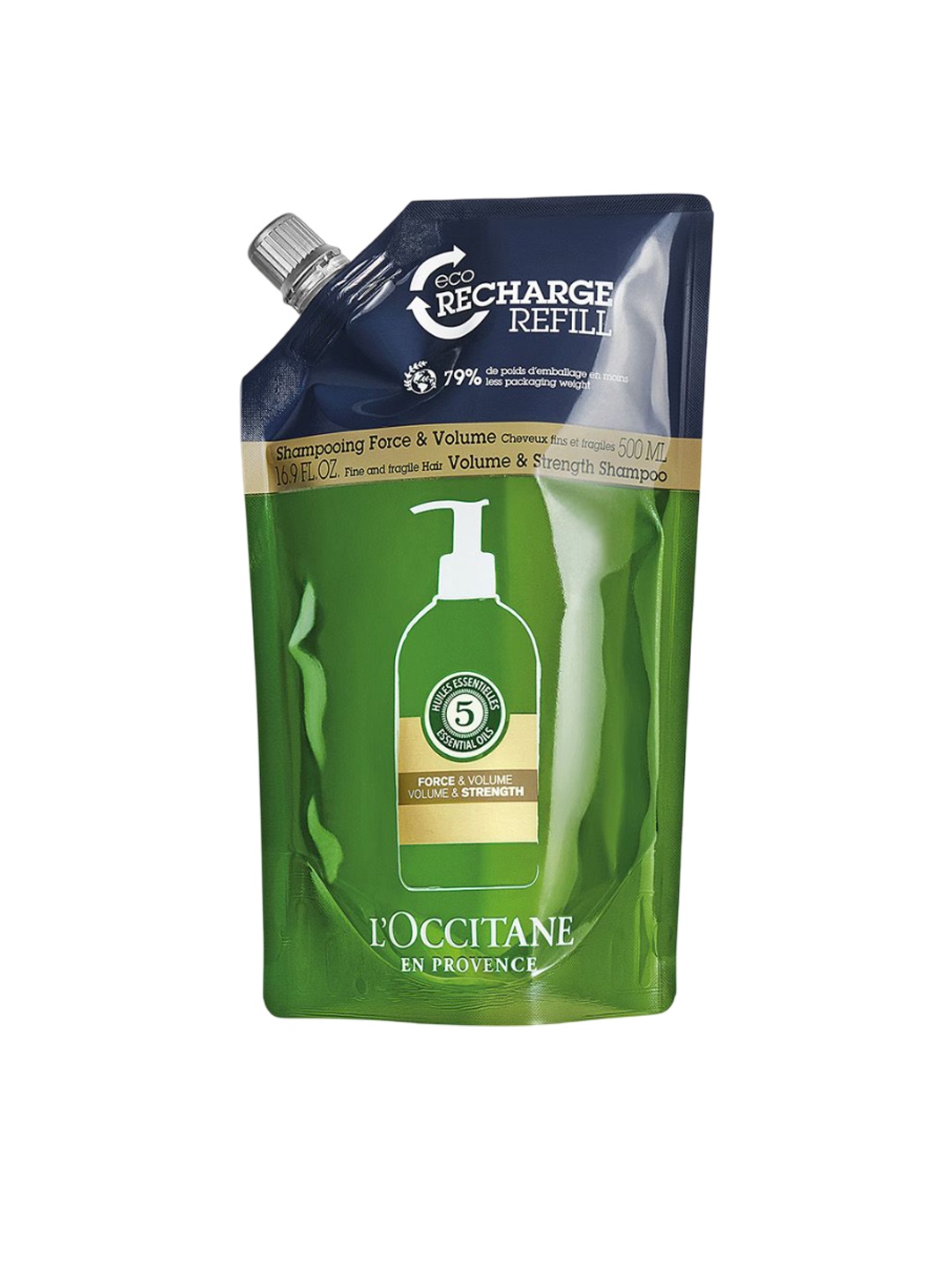 LOccitane en Provence Strength & Volume Shampoo Eco-Refill - 500 ml, Transparent
LOccitane en Provence Strength & Volume Shampoo Eco-Refill - 500 ml, Transparent