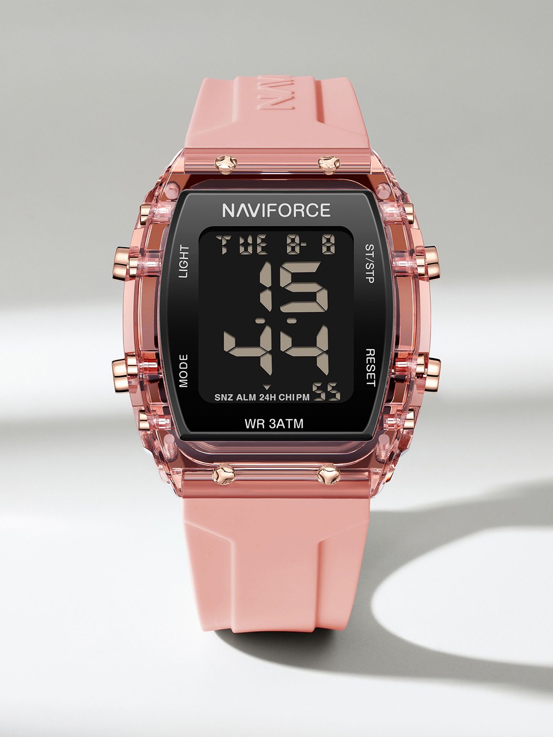 Naviforce Women Embellished Dial & Straps Digital Multi Function Watch NF7102_P P, Pink
Naviforce Women Embellished Dial & Straps Digital Multi Function Watch NF7102_P P, Pink