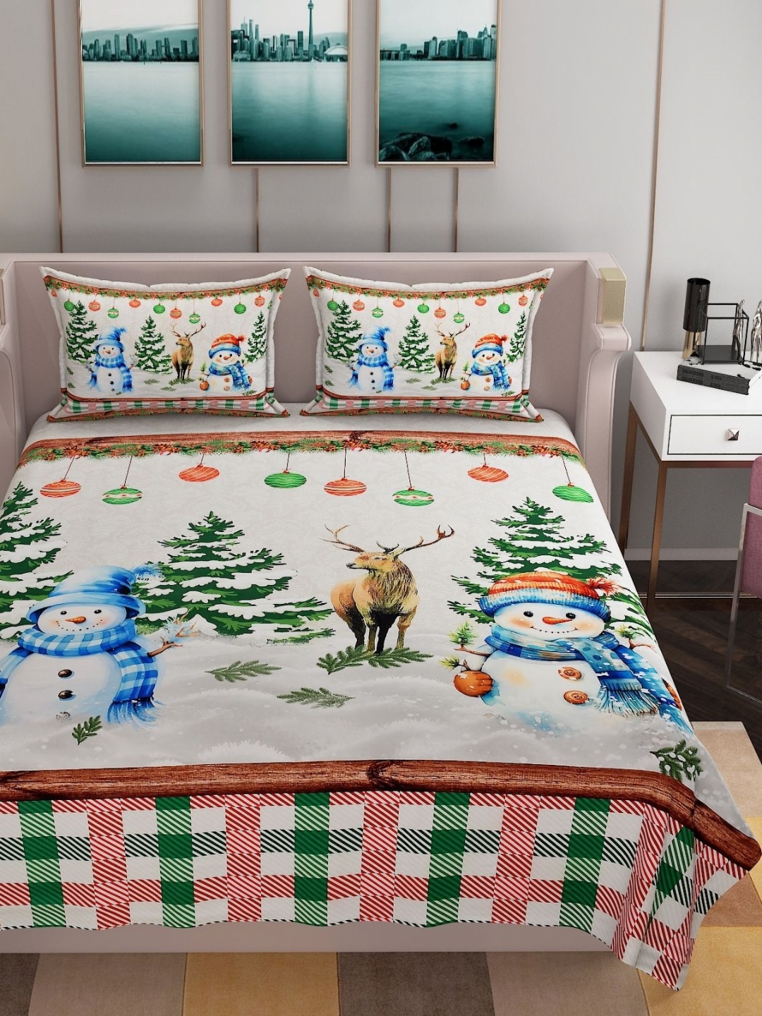 Bromwick Multicoloured Cartoon Characters 250 TC King Bedsheet with 2 Pillow Covers, Multi
Bromwick Multicoloured Cartoon Characters 250 TC King Bedsheet with 2 Pillow Covers, Multi