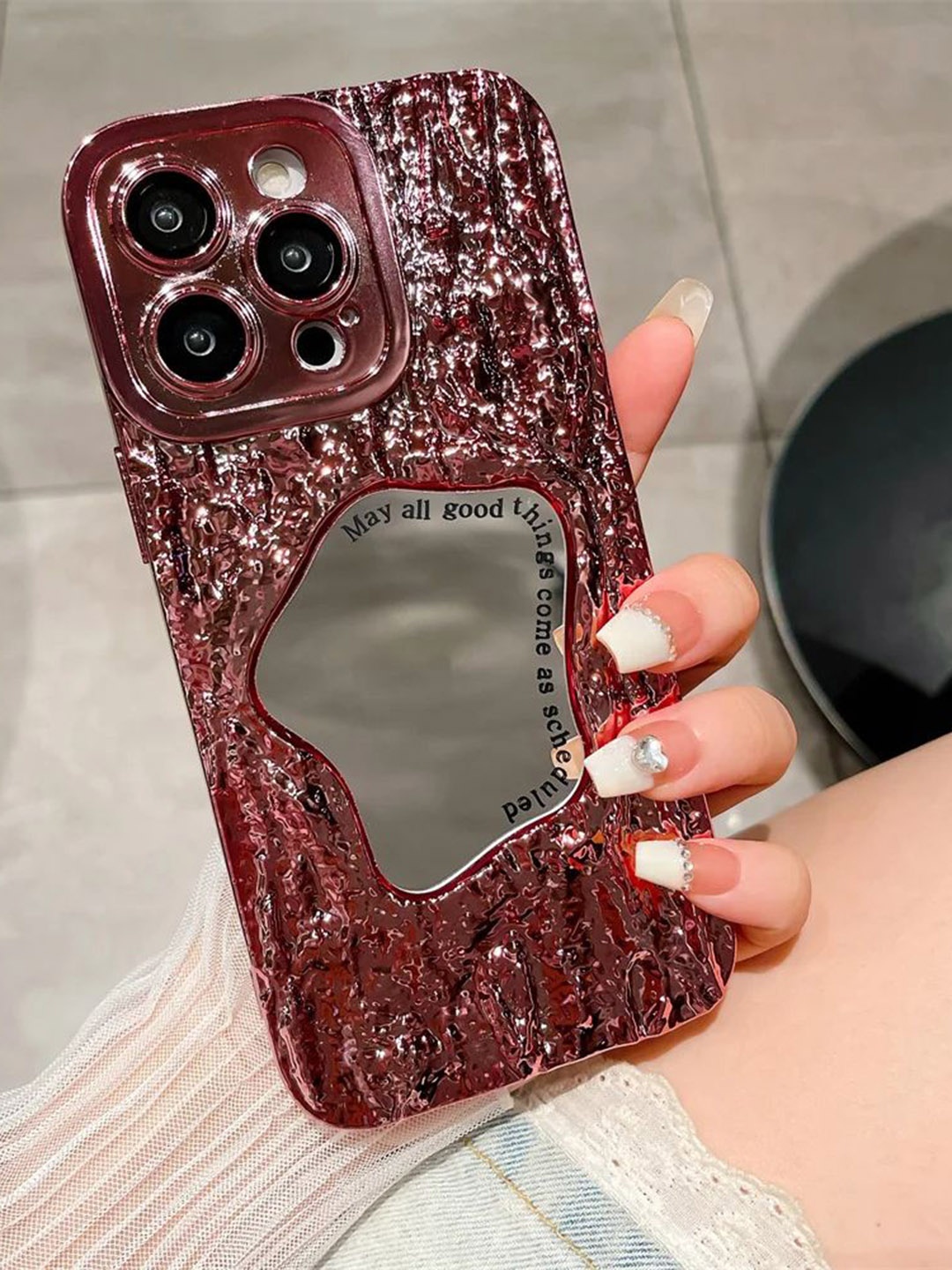 Luxury Kase Abstract Printed iPhone 12 Pro Max Back Case Mobile Accessories, Rose gold
Luxury Kase Abstract Printed iPhone 12 Pro Max Back Case Mobile Accessories, Rose gold