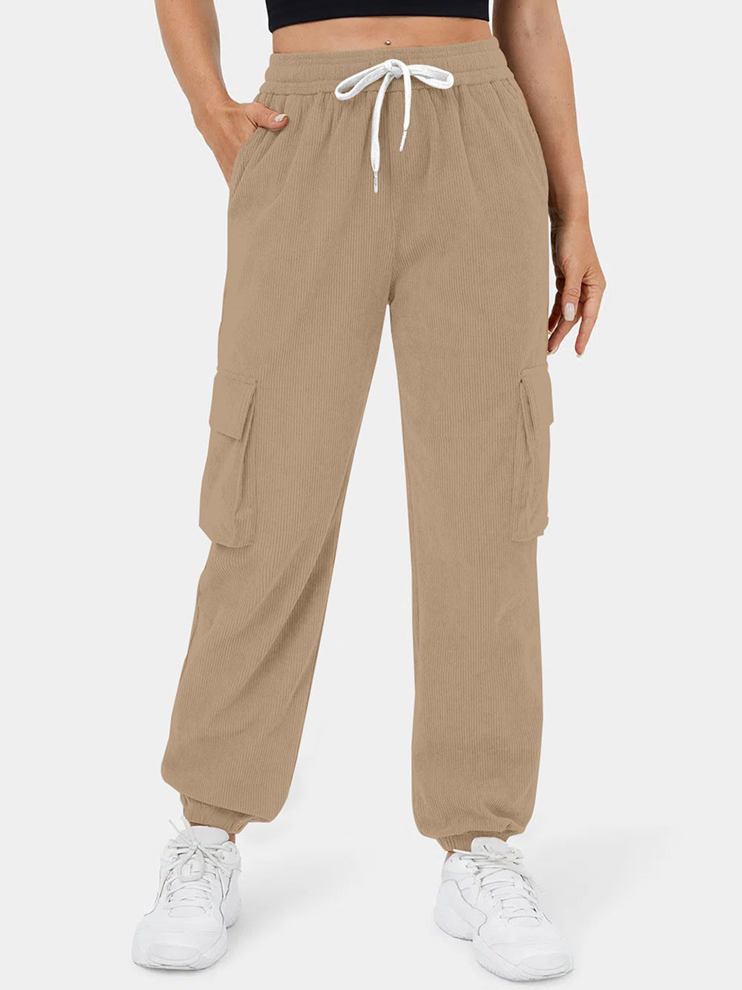 Kalika Women Loose Fit Trousers, Cream
Kalika Women Loose Fit Trousers, Cream