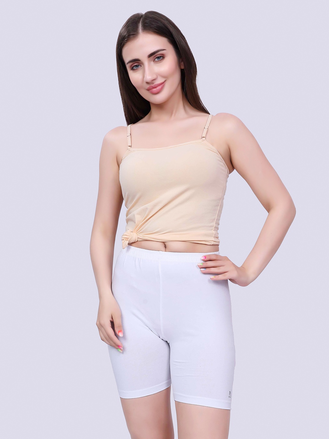 inner amour Women Pack Of 2 Skinny Fit High-Rise Cycling Antimicrobial Technology Shorts, White
inner amour Women Pack Of 2 Skinny Fit High-Rise Cycling Antimicrobial Technology Shorts, White