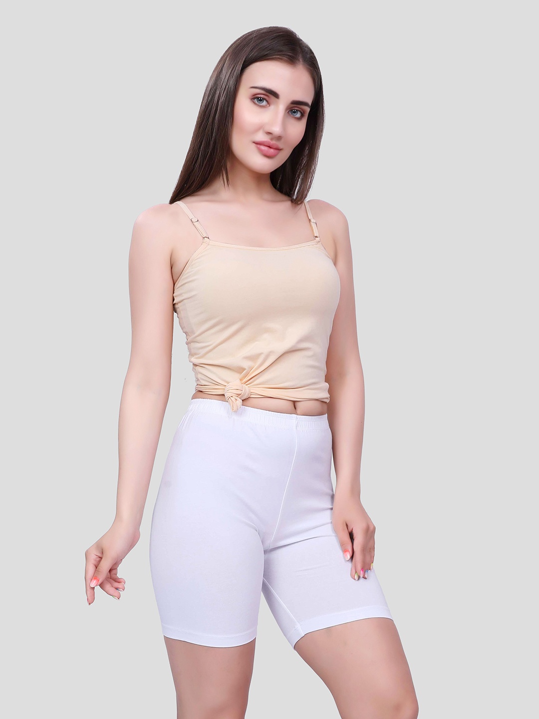 inner amour Women Pack Of 2 Skinny Fit High-Rise Cycling Antimicrobial Technology Shorts, White
inner amour Women Pack Of 2 Skinny Fit High-Rise Cycling Antimicrobial Technology Shorts, White