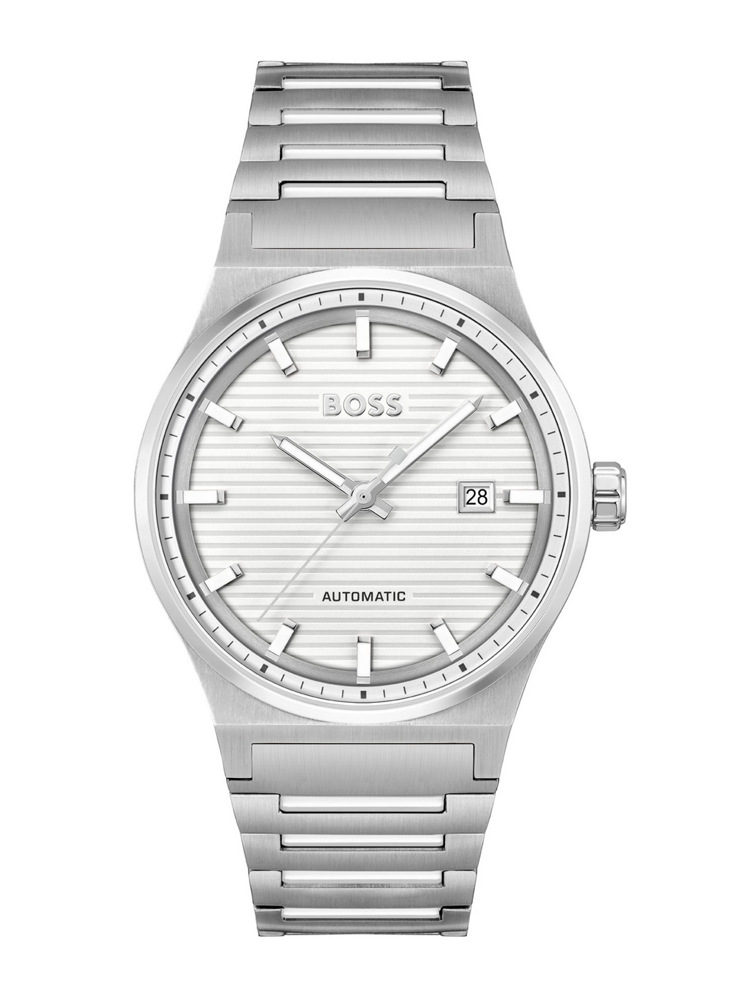 BOSS Men Candor Auto Patterned Automatic Motion Powered Analogue Watch 1514186, White
BOSS Men Candor Auto Patterned Automatic Motion Powered Analogue Watch 1514186, White
