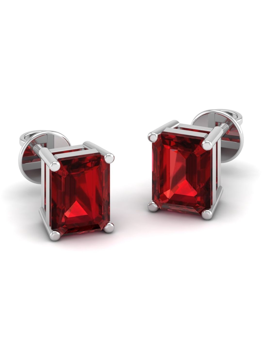AKSHAT SAPPHIRE 92.5 Sterling Silver Rhodium-Plated Contemporary Cubic Zirconia Studs, Red
AKSHAT SAPPHIRE 92.5 Sterling Silver Rhodium-Plated Contemporary Cubic Zirconia Studs, Red