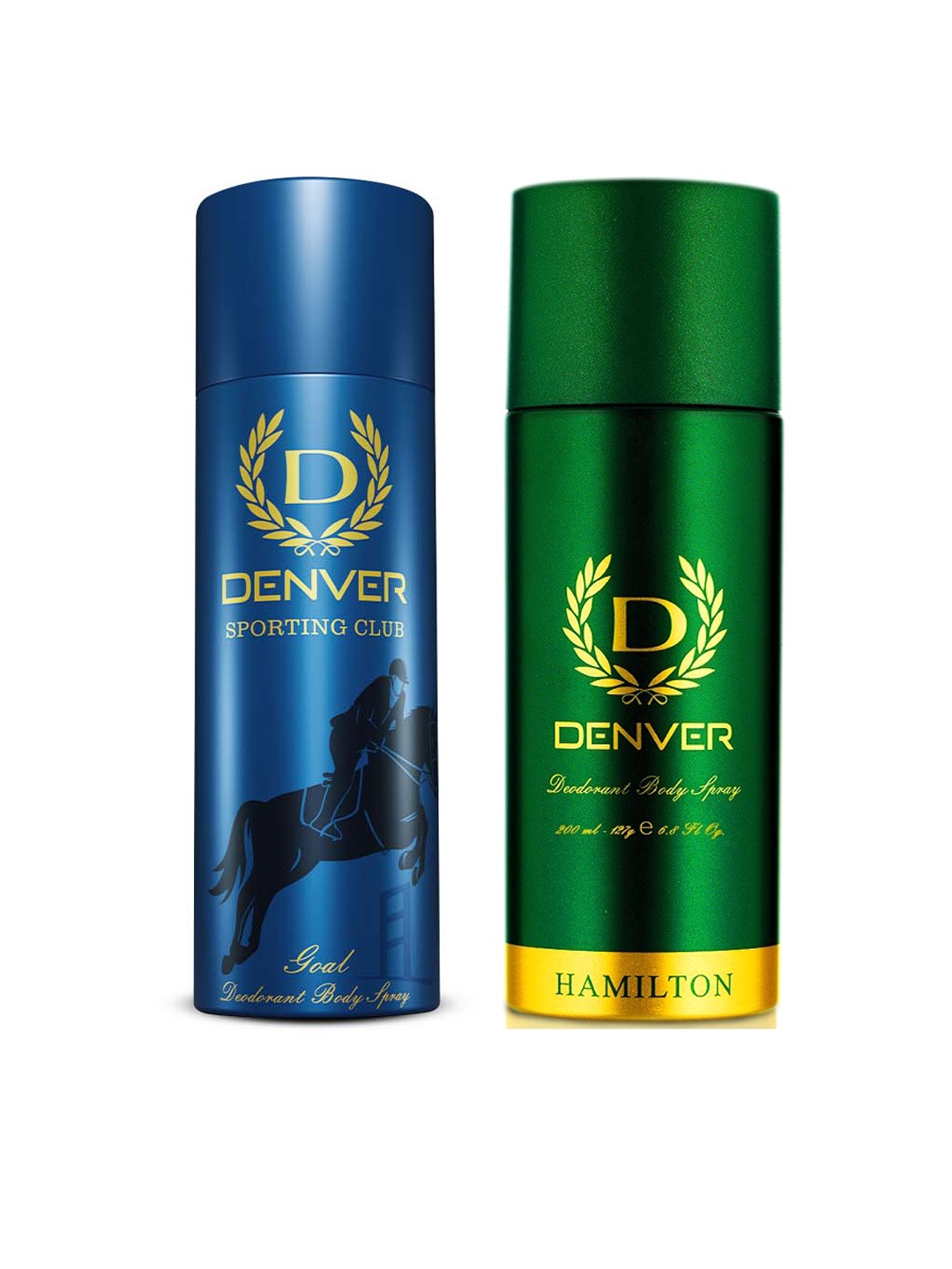 Denver Men Set of 2 Long Lasting Deodorant - Hamilton 200ml & Sporting Club Goal 200ml, Green
Denver Men Set of 2 Long Lasting Deodorant - Hamilton 200ml & Sporting Club Goal 200ml, Green