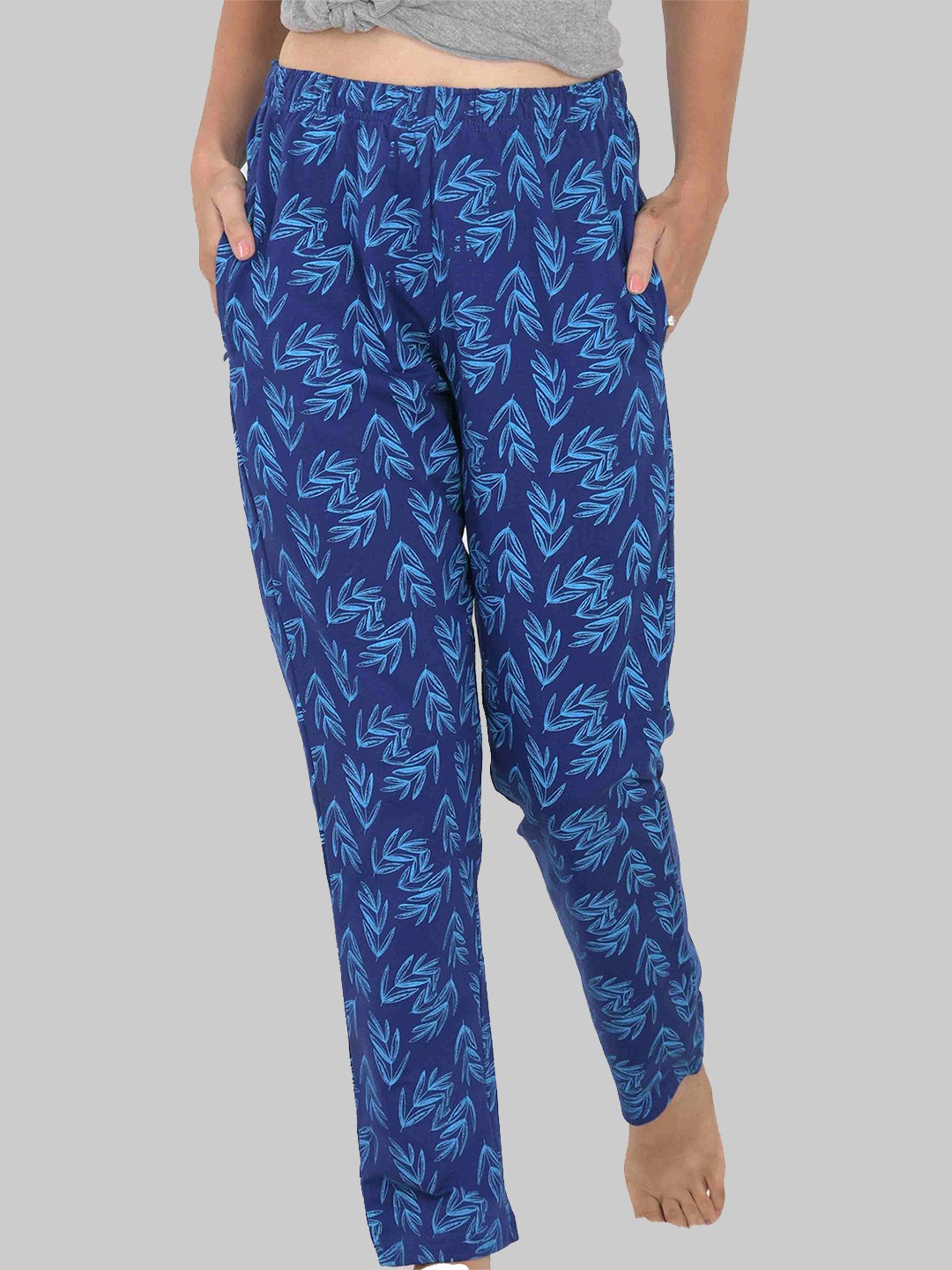 Cheribell Women Floral Printed Mid-Rise Cotton Plain Regular Trousers Trousers, Blue
Cheribell Women Floral Printed Mid-Rise Cotton Plain Regular Trousers Trousers, Blue