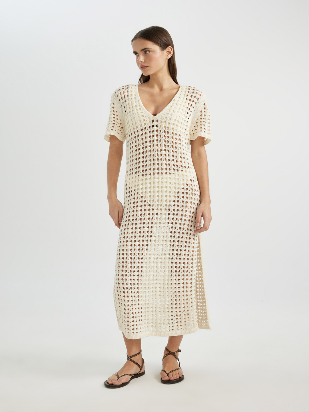 DeFacto Self-Design Full Coverage Swimwear Cover Up Top, White
DeFacto Self-Design Full Coverage Swimwear Cover Up Top, White