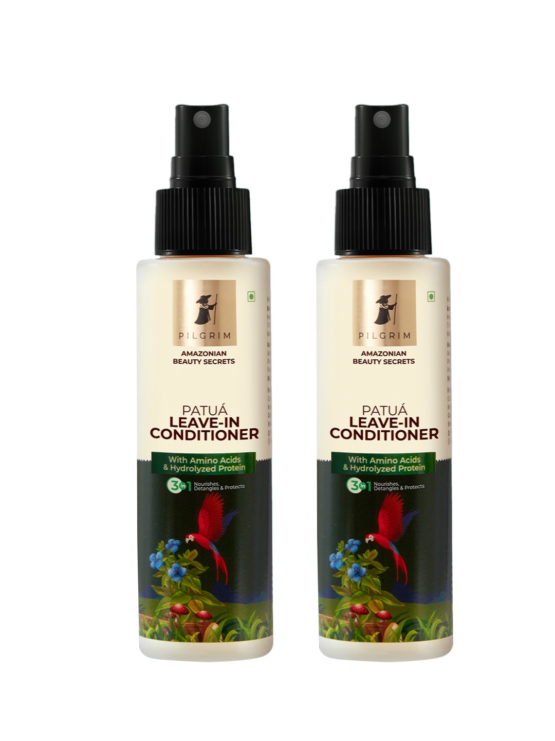 Pilgrim Set Of 2 Amazonian Beauty Secrets Patua Leave-in Conditioner - 100ml Each, Beige
Pilgrim Set Of 2 Amazonian Beauty Secrets Patua Leave-in Conditioner - 100ml Each, Beige