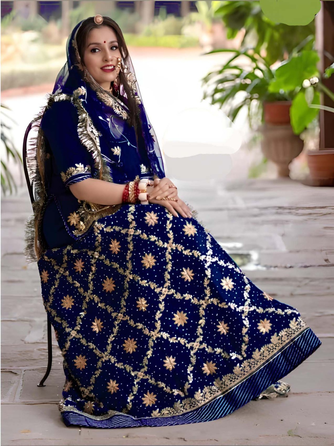 ANJANI TEXTILE Embroidered Semi-Stitched Lehenga & Unstitched Blouse With Dupatta, Blue
ANJANI TEXTILE Embroidered Semi-Stitched Lehenga & Unstitched Blouse With Dupatta, Blue