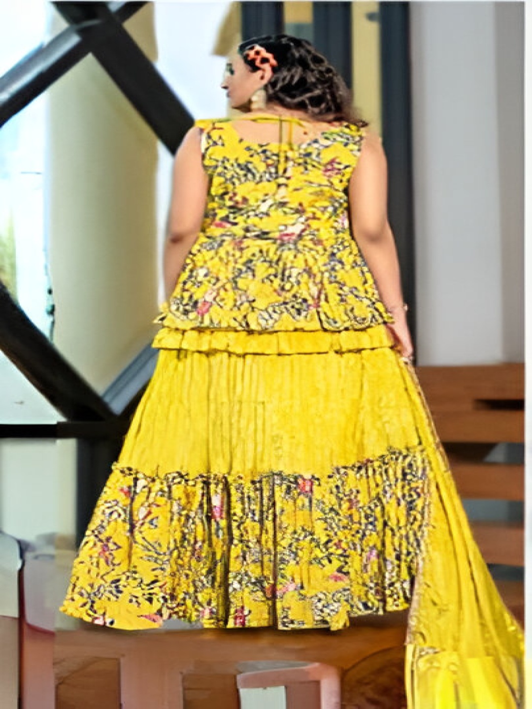 LUGAI Women Embroidered Beads and Stones Ready to Wear Lehenga & Blouse With Dupatta, Yellow
LUGAI Women Embroidered Beads and Stones Ready to Wear Lehenga & Blouse With Dupatta, Yellow