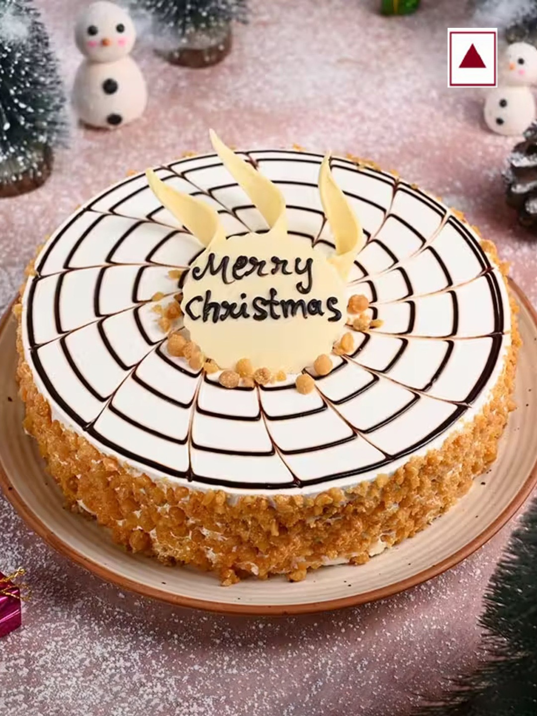 Floweraura Fresh Yummy Christmas Wishes Butterscotch Flavour Round Shape Cake-1 kg, Gold
Floweraura Fresh Yummy Christmas Wishes Butterscotch Flavour Round Shape Cake-1 kg, Gold