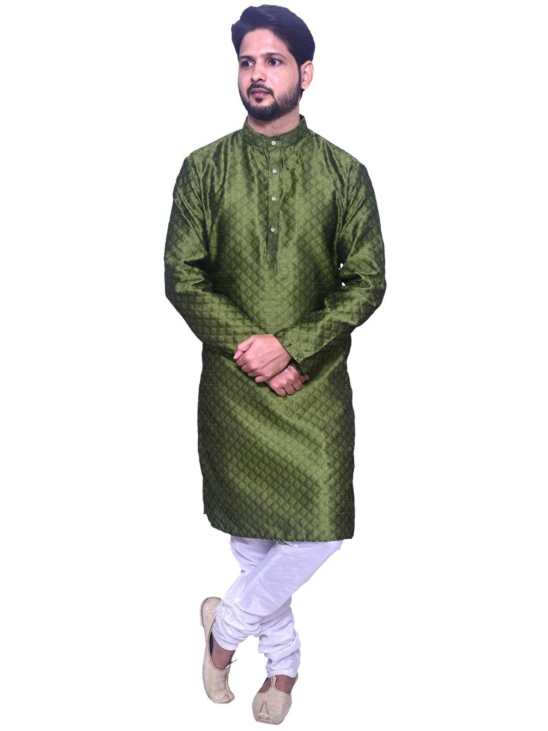 Om Shubh Mangalam Ethnic Motifs Printed With Mandarin Collar Straight Kurta With Churidar, Olive
Om Shubh Mangalam Ethnic Motifs Printed With Mandarin Collar Straight Kurta With Churidar, Olive