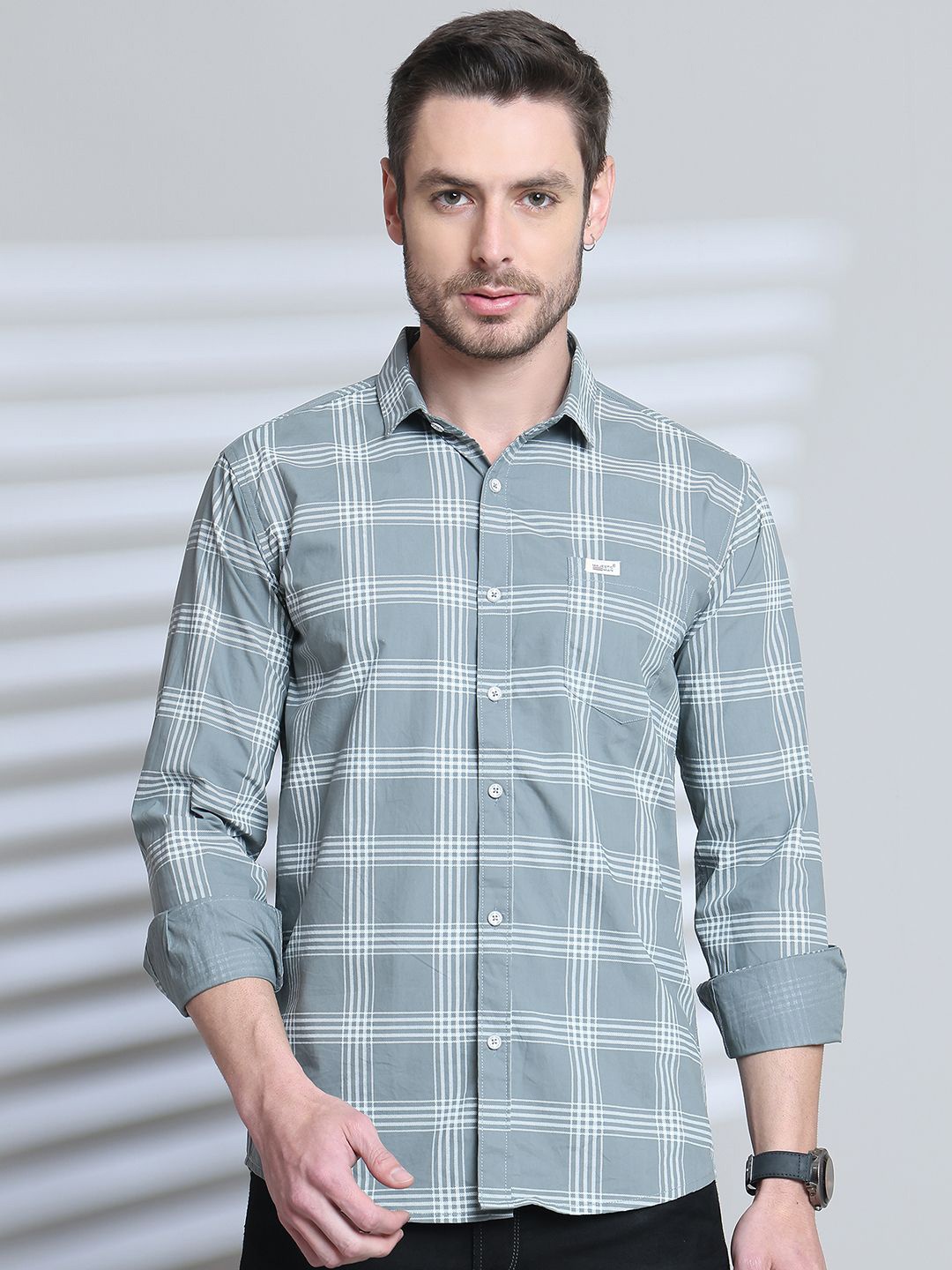Majestic Man Comfort Slim Fit Spread Collar Tartan Checked Cotton Casual Shirt, Green
Majestic Man Comfort Slim Fit Spread Collar Tartan Checked Cotton Casual Shirt, Green