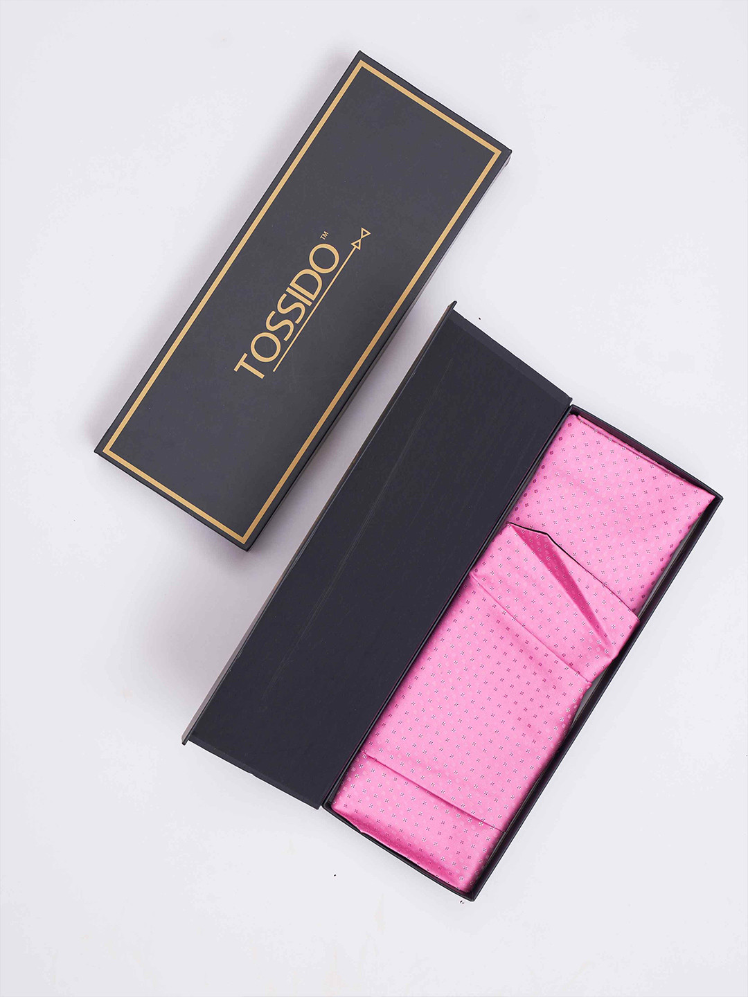 Tossido Men Woven Design Cravat & Pocket Square Accessory Gift, Pink
Tossido Men Woven Design Cravat & Pocket Square Accessory Gift, Pink