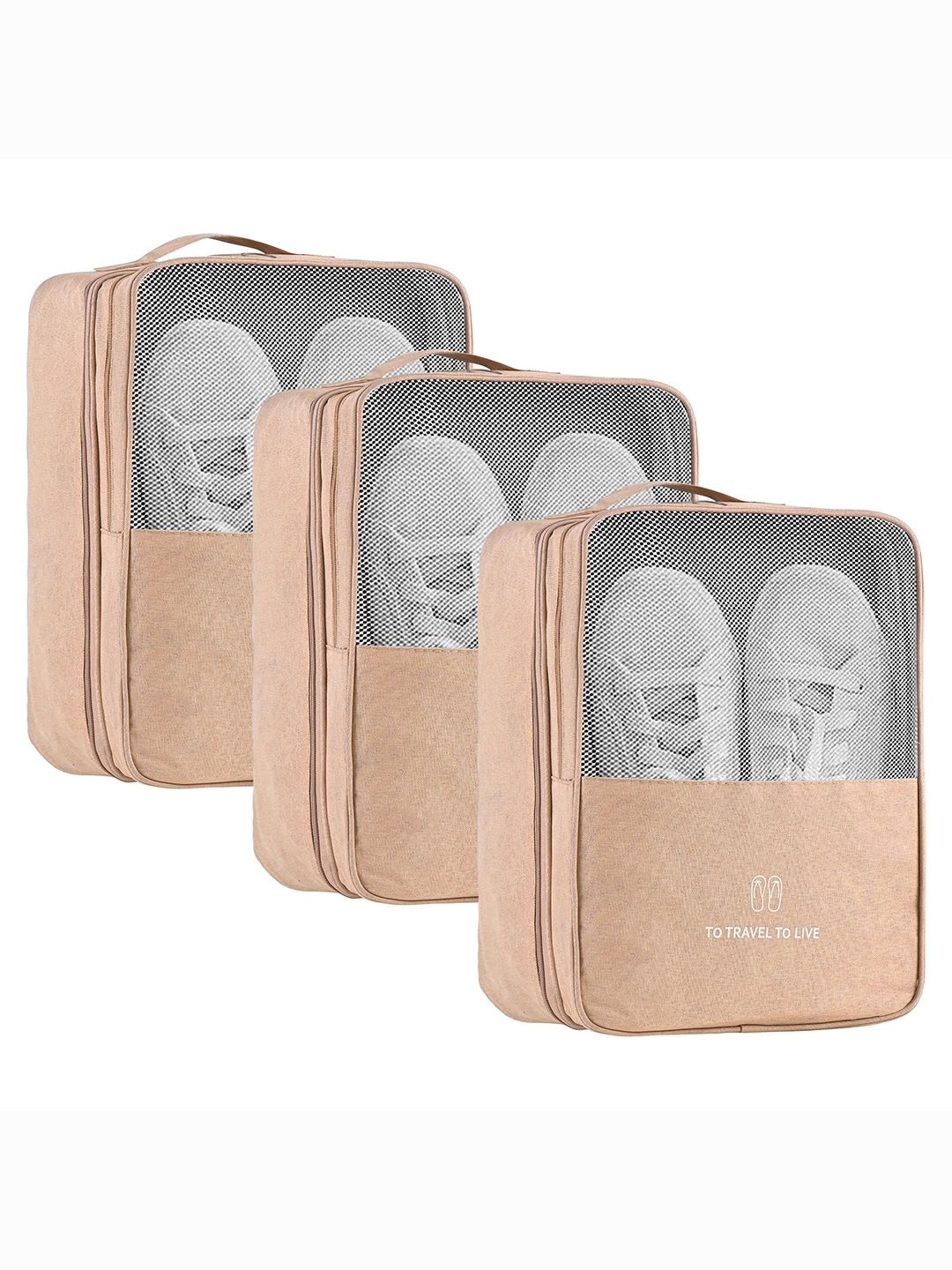 Kuber Industries Khaki 3 Pieces Regular Travelling Shoes Bags Organiser With 3 Layer
Kuber Industries Khaki 3 Pieces Regular Travelling Shoes Bags Organiser With 3 Layer