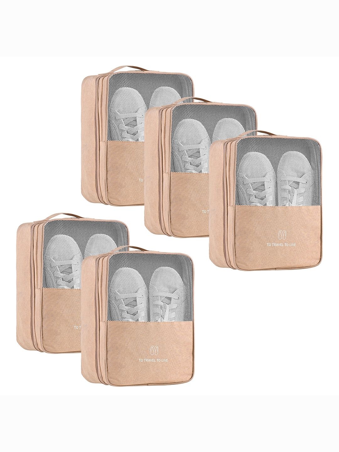 Kuber Industries Khaki 5 Pieces Regular Travelling Shoes Bags Organisers with 3 Layer
Kuber Industries Khaki 5 Pieces Regular Travelling Shoes Bags Organisers with 3 Layer