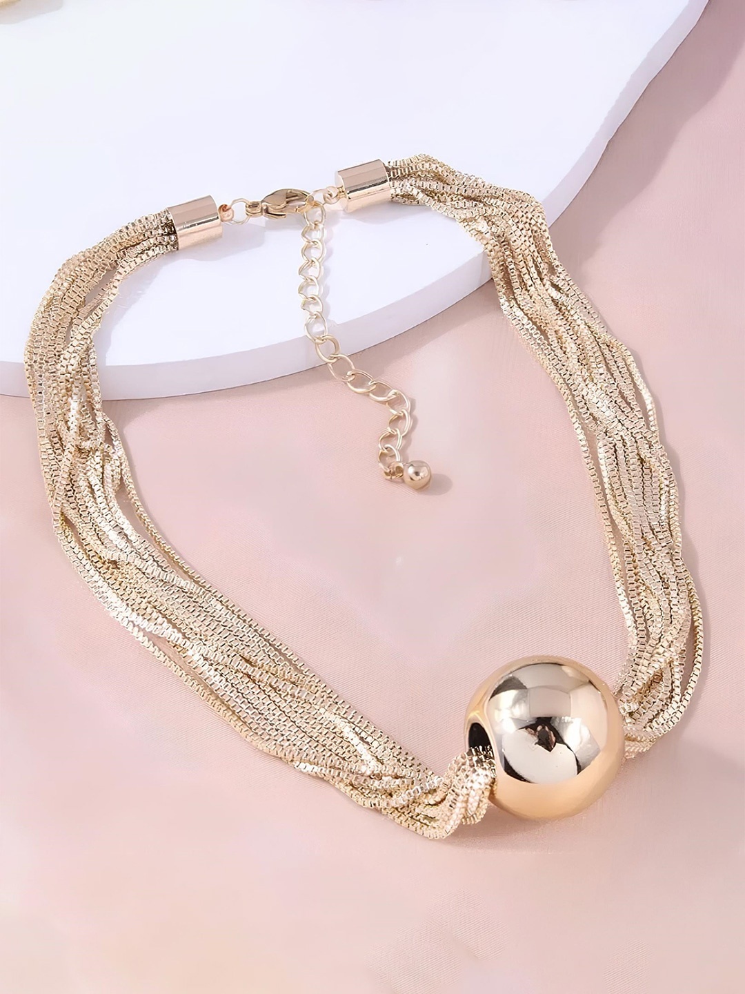 KARISHMA KREATIONS Gold-Plated Stainless Steel Anti Tarnish Retro Multi-Layered Necklace
KARISHMA KREATIONS Gold-Plated Stainless Steel Anti Tarnish Retro Multi-Layered Necklace