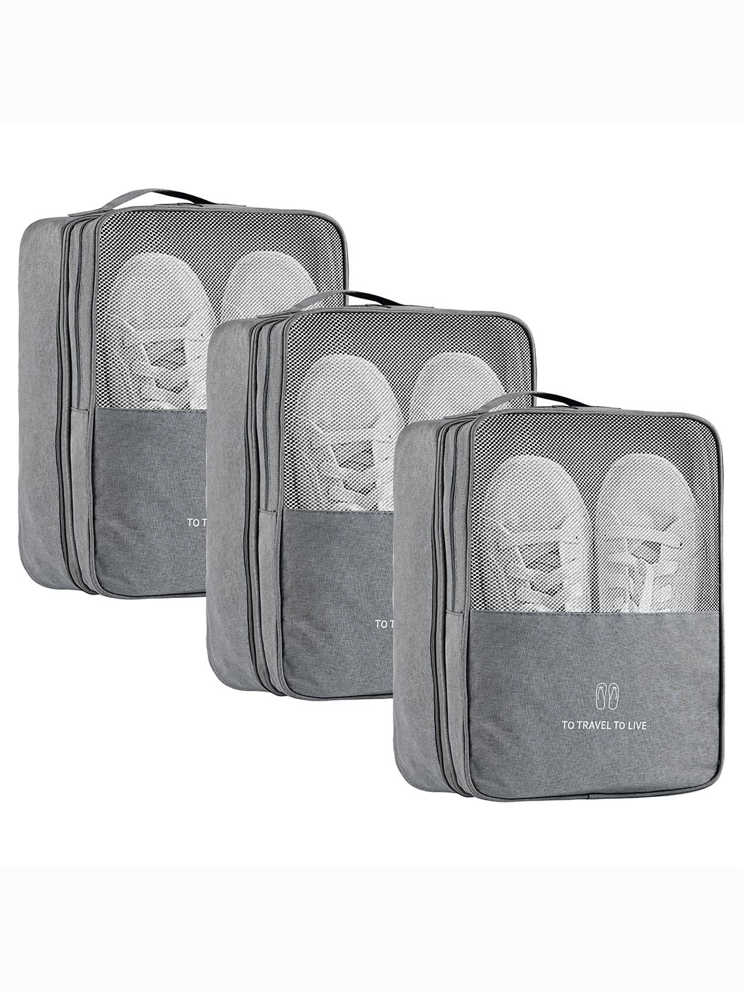 Kuber Industries Grey 3 Pieces Regular Travelling Shoes Bags Organisers with 3 Layer
Kuber Industries Grey 3 Pieces Regular Travelling Shoes Bags Organisers with 3 Layer