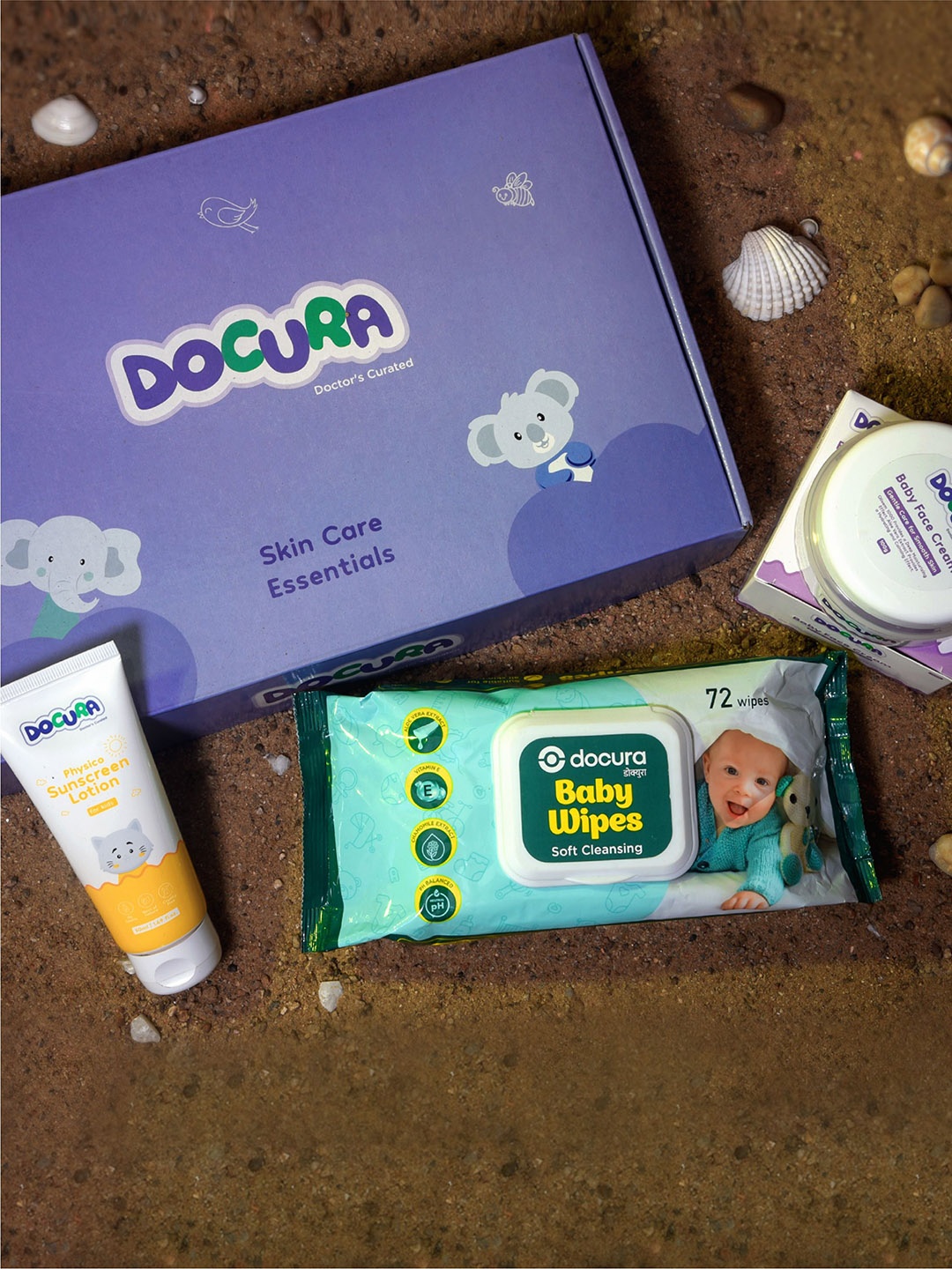DOCURA Set Of 3 Sunscreen Lotion- 50 ml- Baby Wipes - 72 Wipes & Baby Cream- 100 g, Purple
DOCURA Set Of 3 Sunscreen Lotion- 50 ml- Baby Wipes - 72 Wipes & Baby Cream- 100 g, Purple