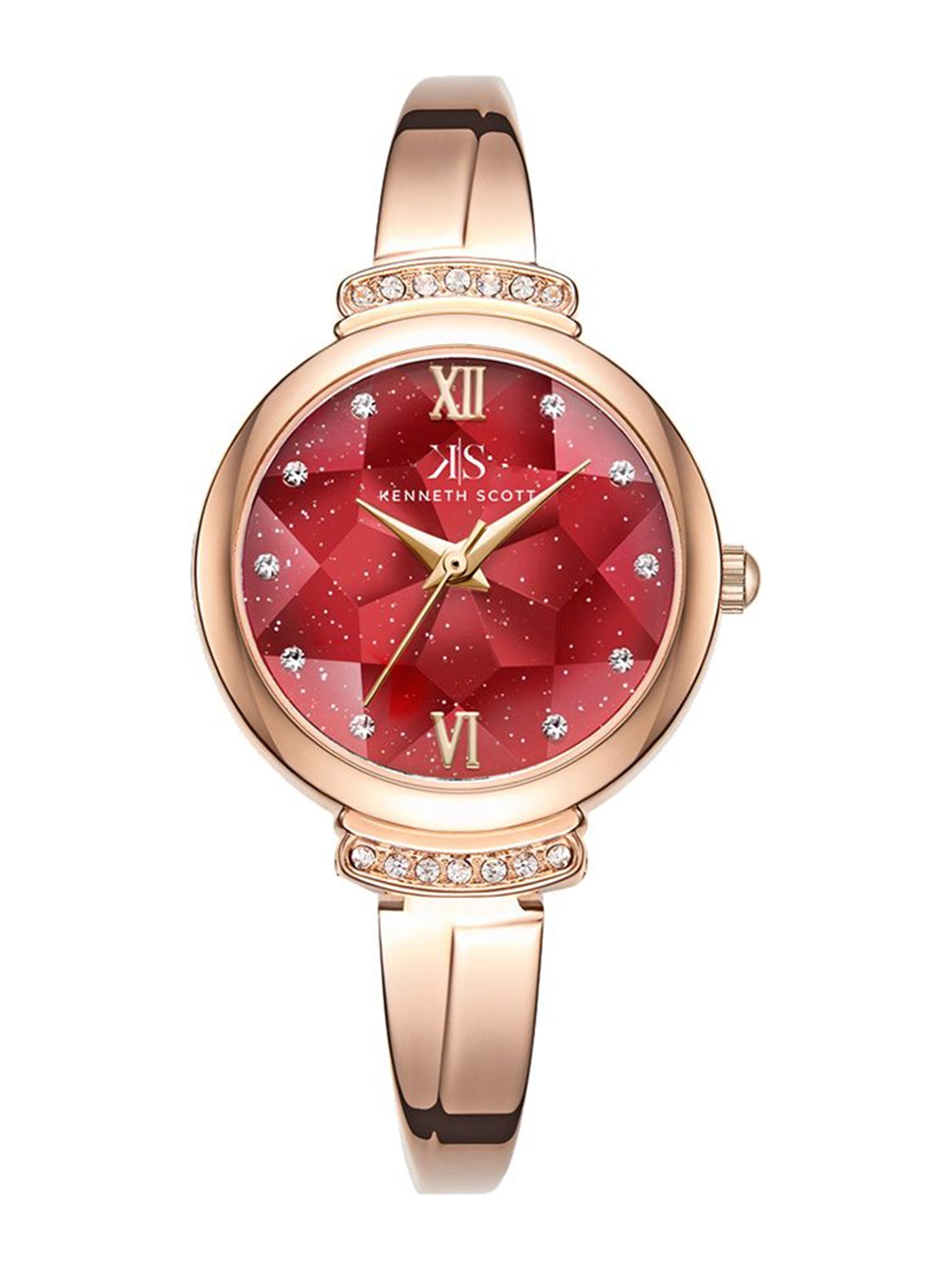 KENNETH SCOTT Women Printed Dial & Bracelet Style Straps Analogue Watch K22522-RBKR, Rose gold
KENNETH SCOTT Women Printed Dial & Bracelet Style Straps Analogue Watch K22522-RBKR, Rose gold