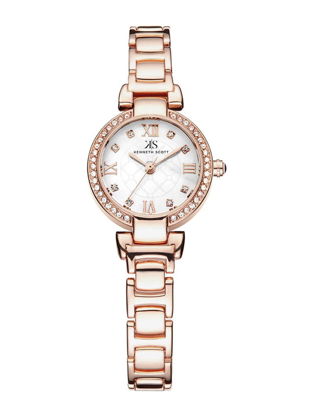 KENNETH SCOTT Women Mother of Pearl Round Dial Bracelet Style Analogue Watch K22520-RBKM, White
KENNETH SCOTT Women Mother of Pearl Round Dial Bracelet Style Analogue Watch K22520-RBKM, White
