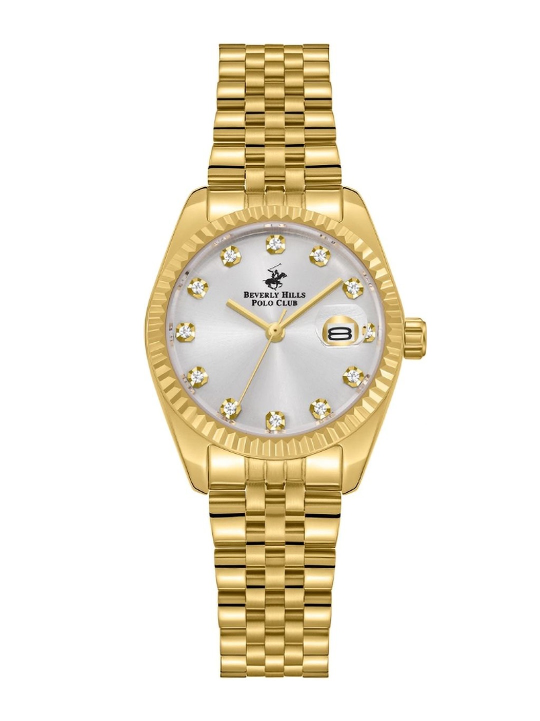 Beverly Hills Polo Club Women Embellished Bracelet Style Straps Analogue Watch BP5037Y.130, Gold
Beverly Hills Polo Club Women Embellished Bracelet Style Straps Analogue Watch BP5037Y.130, Gold