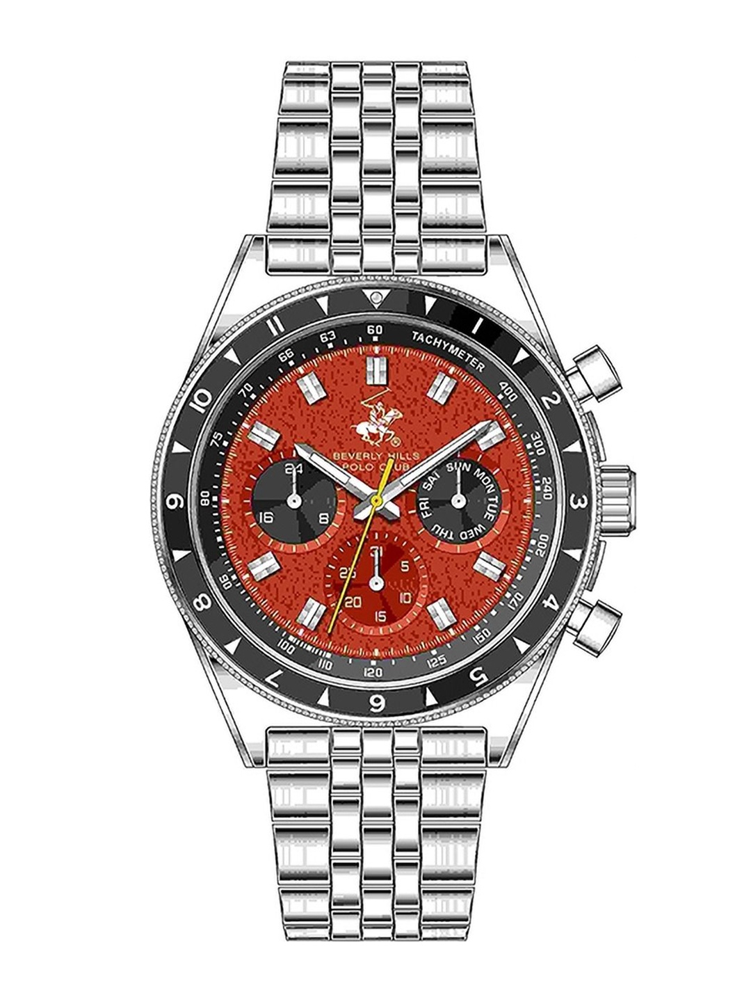 Beverly Hills Polo Club Men Skeleton Dial Multi Function Analogue Multi Function Watch, Red
Beverly Hills Polo Club Men Skeleton Dial Multi Function Analogue Multi Function Watch, Red