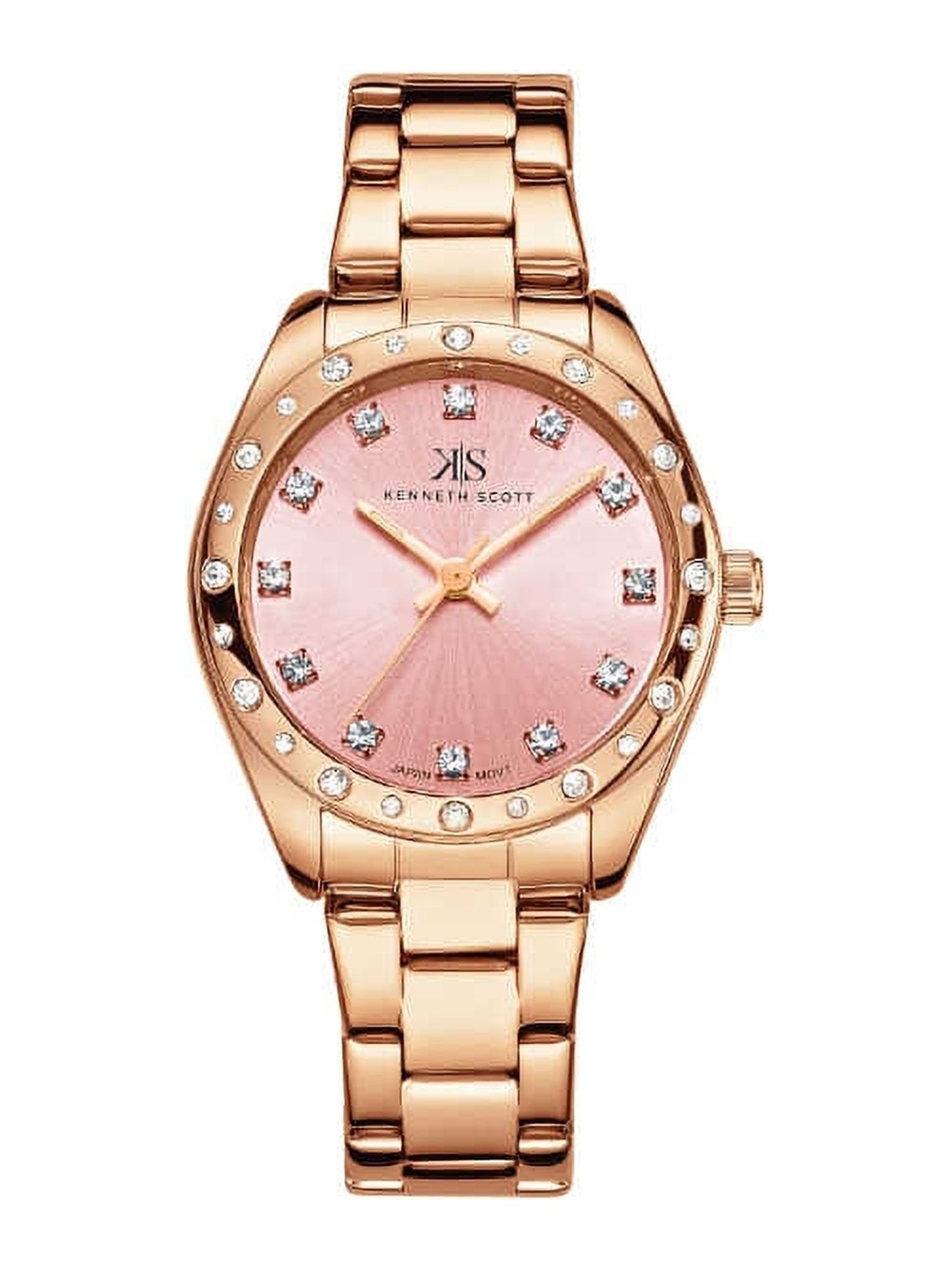 KENNETH SCOTT Women Mother of Pearl Dial & Stainless Steel Analogue Watch-K24509-RBKP, Rose gold
KENNETH SCOTT Women Mother of Pearl Dial & Stainless Steel Analogue Watch-K24509-RBKP, Rose gold
